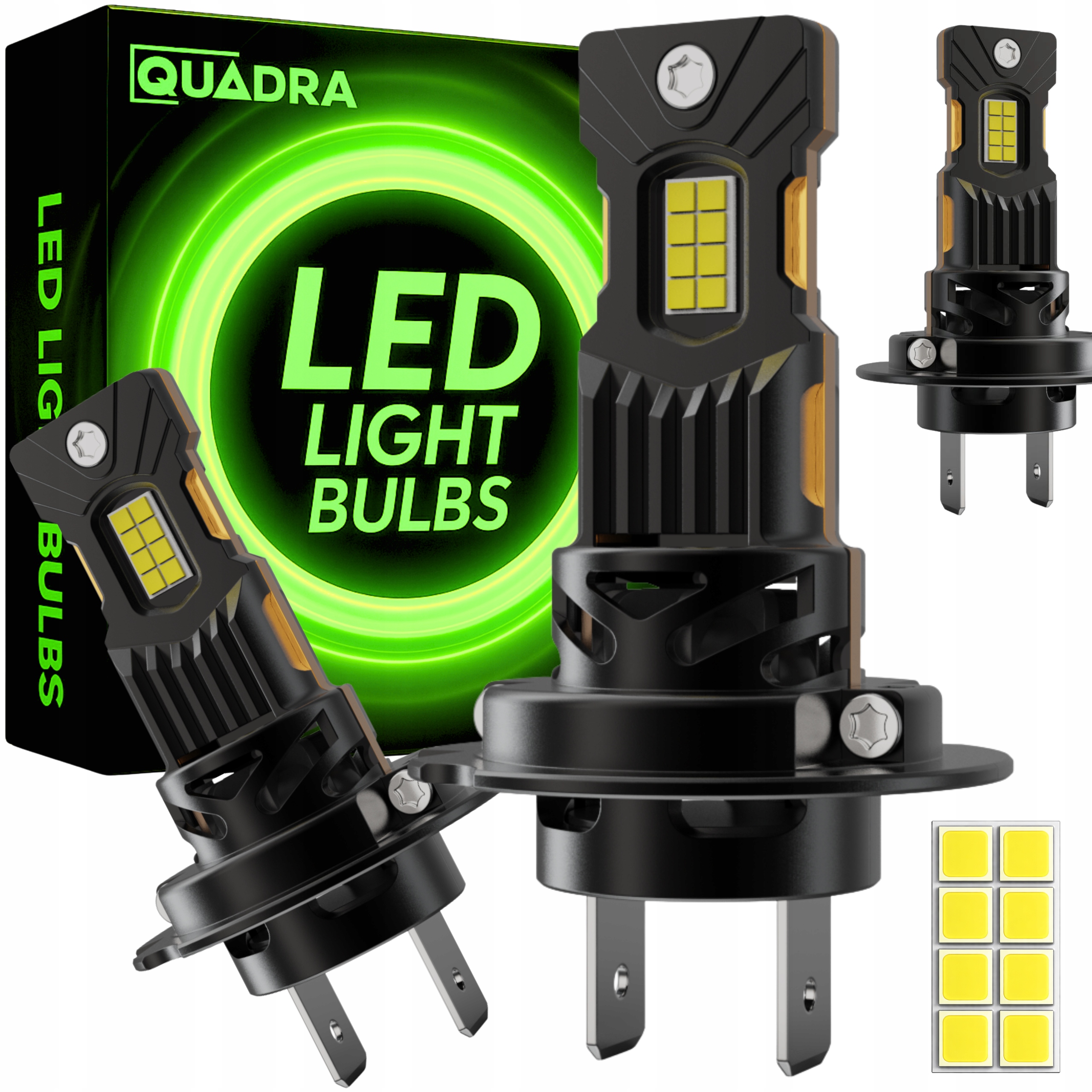 Žárovka H7 Led Silné Bílé Světlo Homologace Canbus Led Retrofit