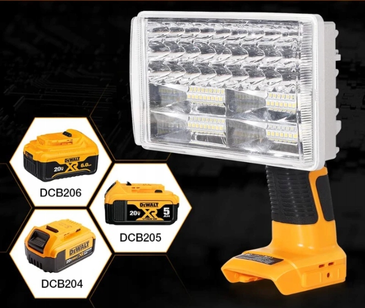 LAMPA DO DEWALT 18V ROBOCZA WARSZTATOWA HALOGEN LATARKA Kod producenta 5905247736475