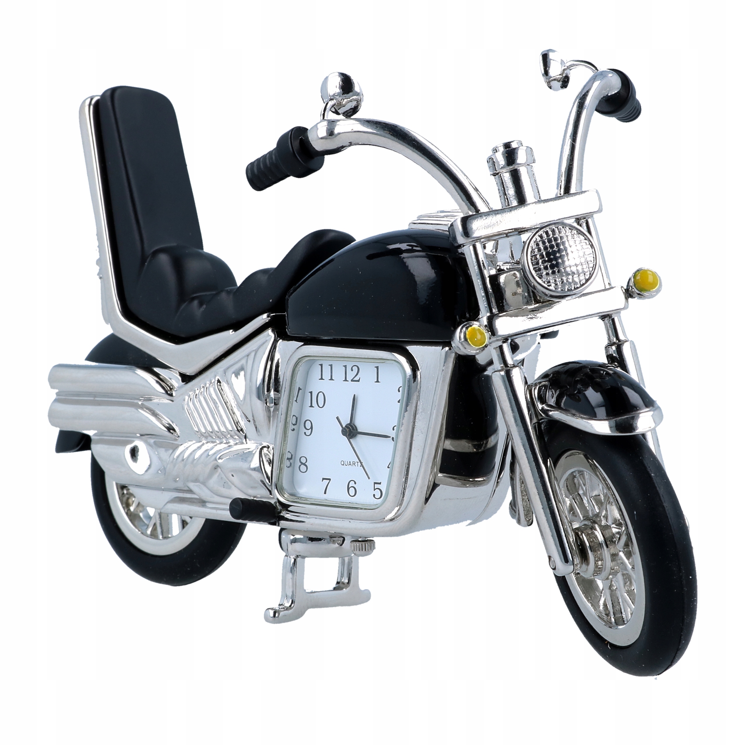 

Zegarek motocykl chopper srebrny motor metal