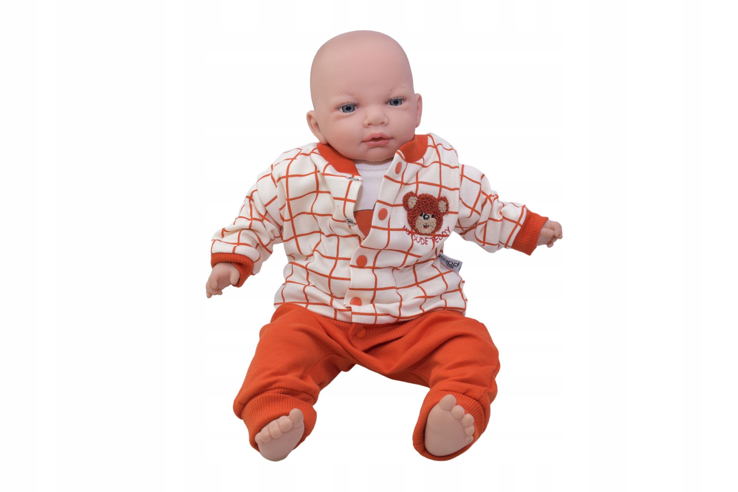 3 CZĘŚCIOWY KOMPLET DLA Niemowlaka CHŁOPCZYKA miś Rozmiar (new) 68 (63 - 68 cm)