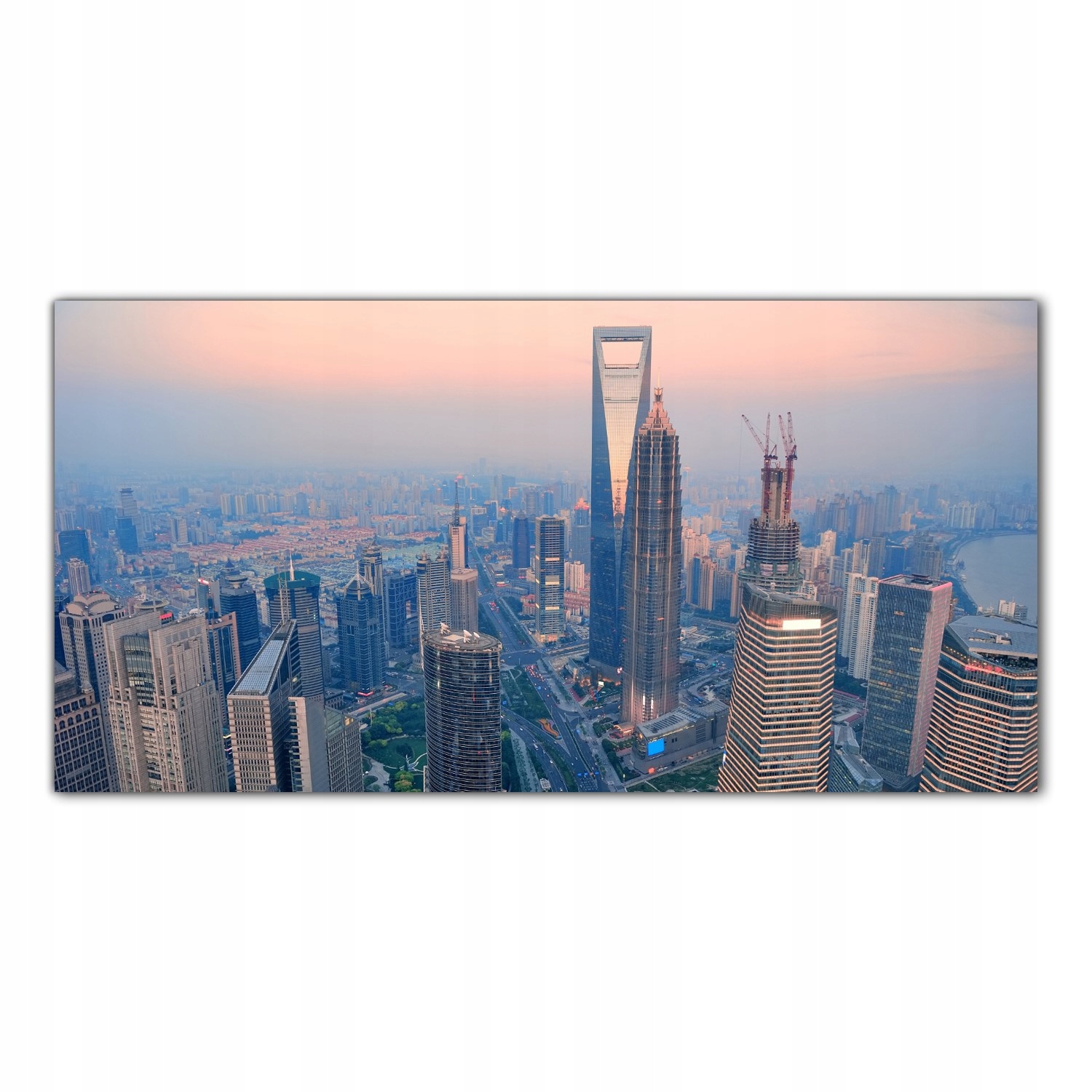 

Obraz na szkle Foto Shanghai Zachód Słońca 140x70