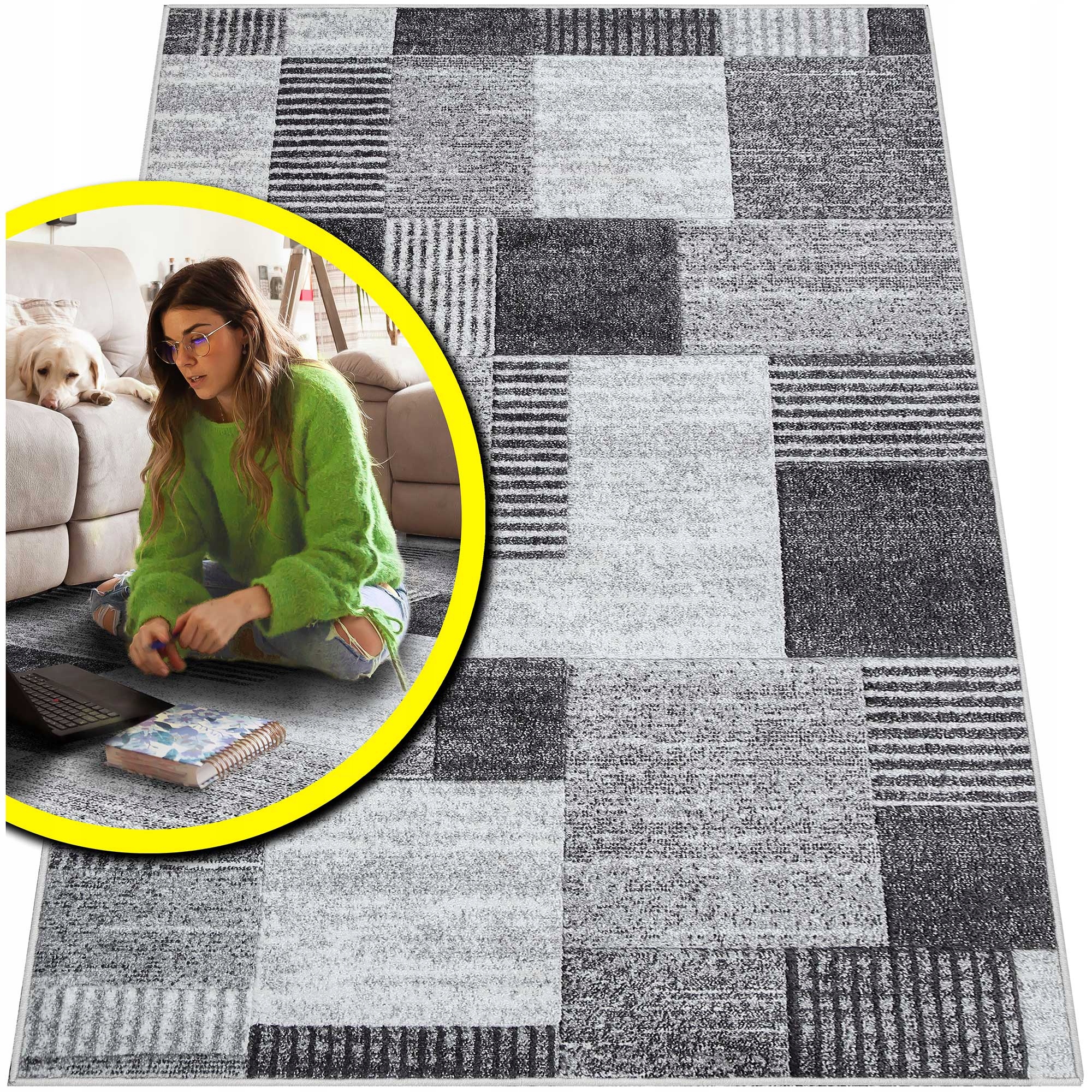 Pravý Hustý Koberec Do Obývacího Pokoje Romantic Krátké Štětiny Do Pokoje 160x230