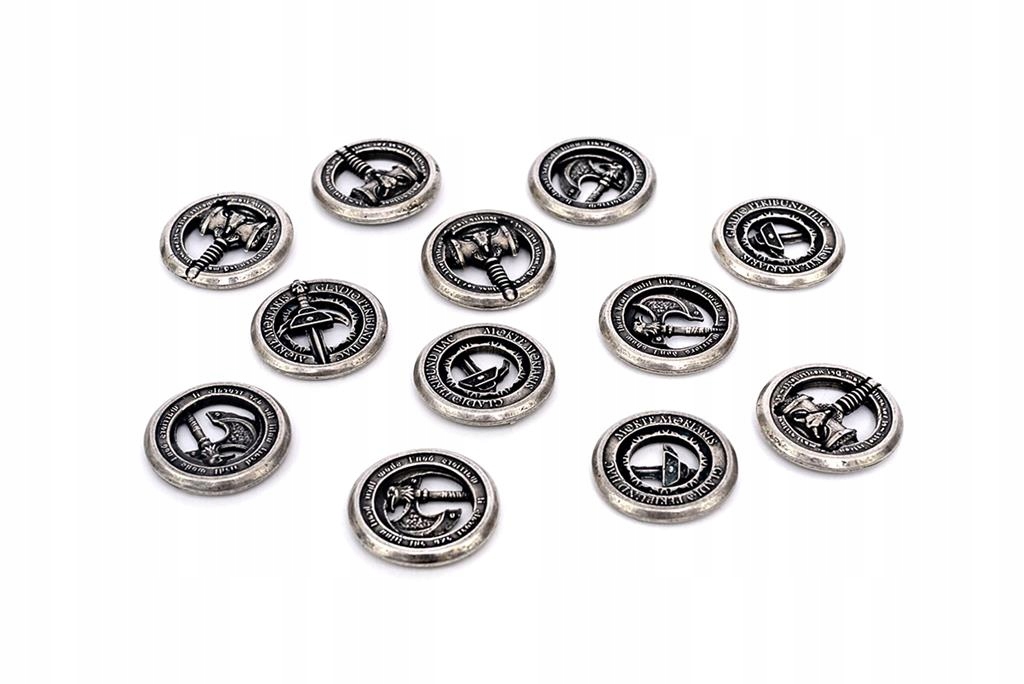 WYPOSAŻENIE POSZUKIWACZA PRZYGÓD - TOPÓR - SREBRNA METALOWA MONETA 1 SZT EAN (GTIN) 5905529814433