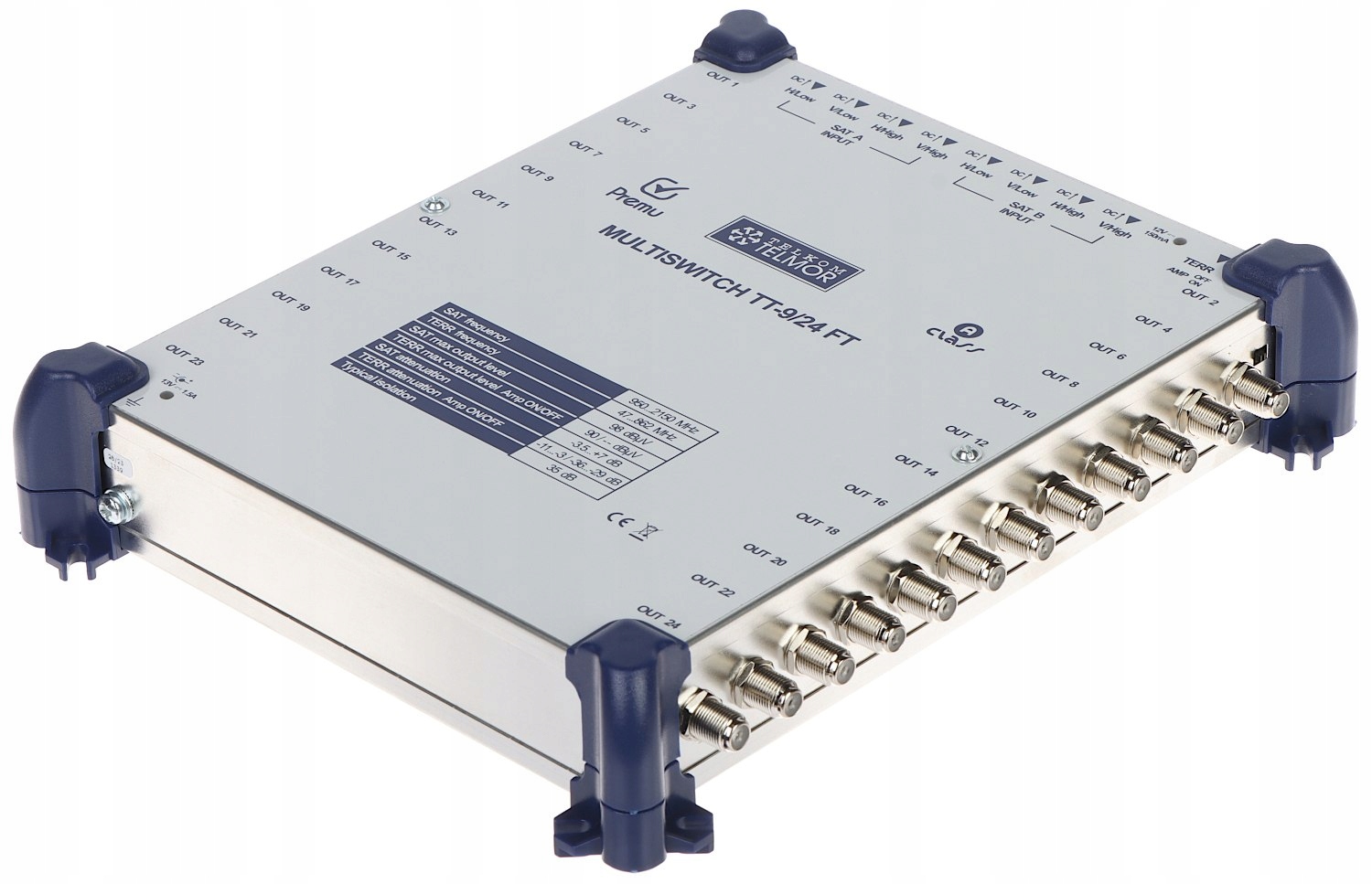 MULTISWITCH TT-9/24-FT 9 WEJŚĆ / 24 WYJŚCIA PREMU TELMOR