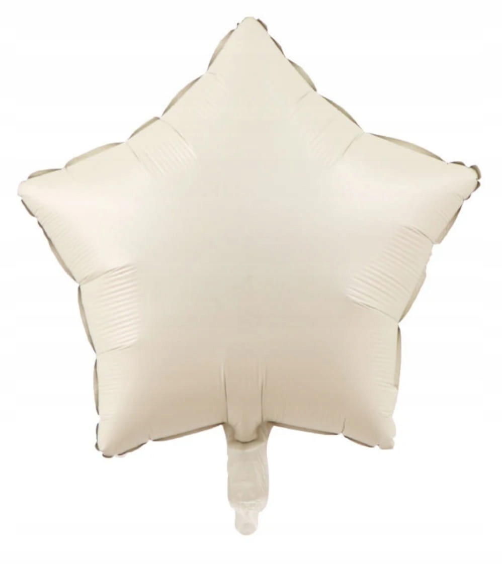 Balon foliowy kremowa gwiazda 45cm 18”
