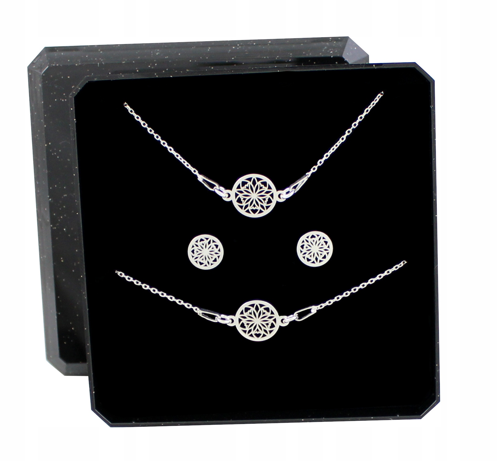 

Komplet Srebrny Rozetki #1