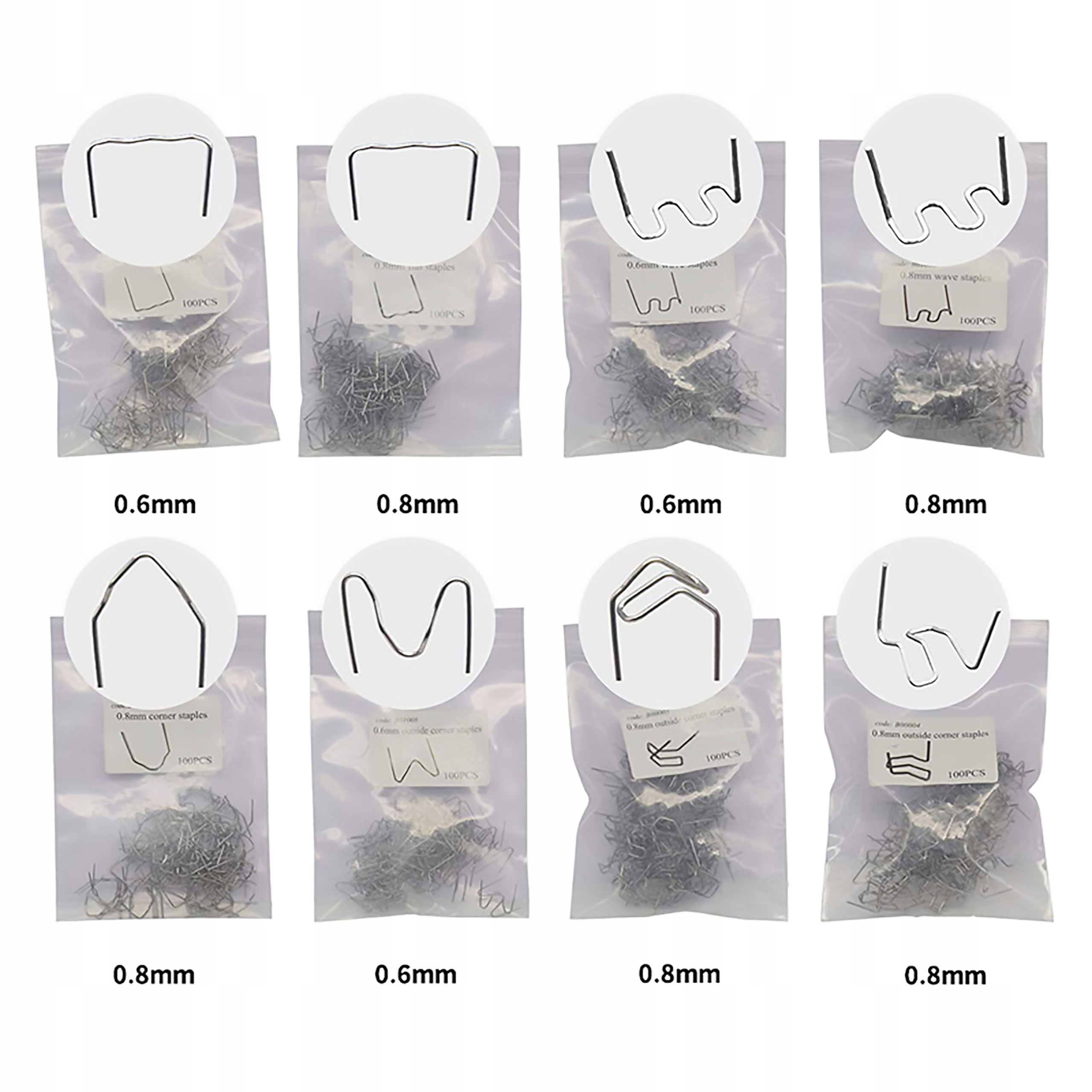 ZSZYWKI RS DO ZGRZEWANIA PLASTIKU ZESTAW 800SZT Marka RBHome