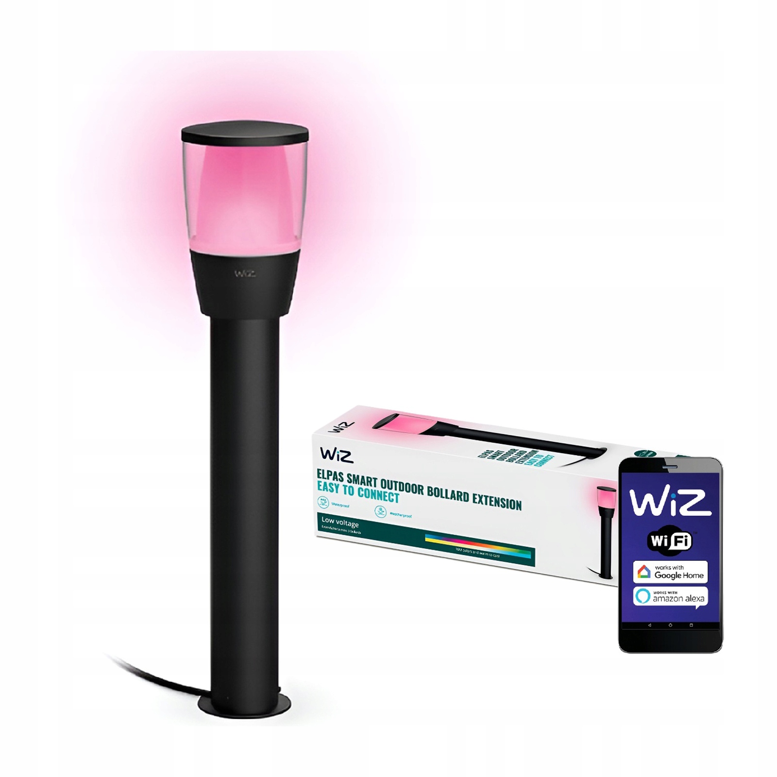 Záhradná Led lampa stĺpik 50cm Rgb Inteligentná Smart WiFi WiZ