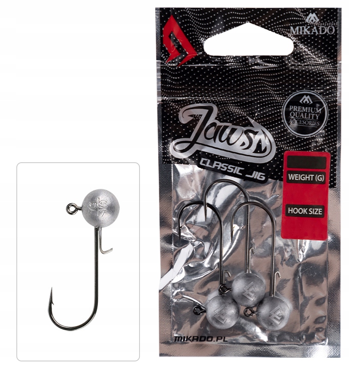 Główka Jigowa Mikado Jaws Classic 35g-5/0 Bn 3szt.