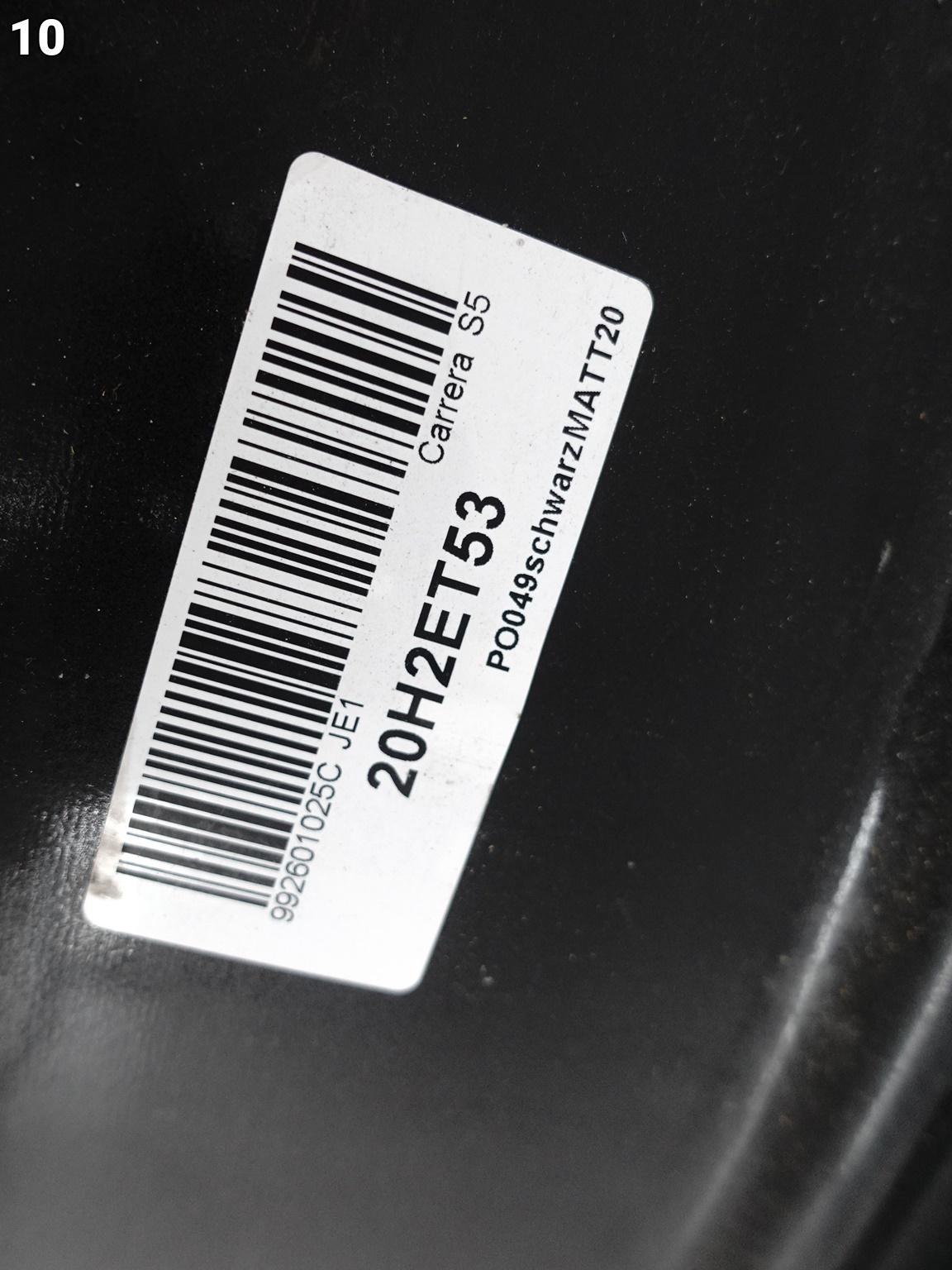 PORSCHE 992 CARRERA S disk disk 8,5Jx20 ET53 5x130 schwarz MATT
