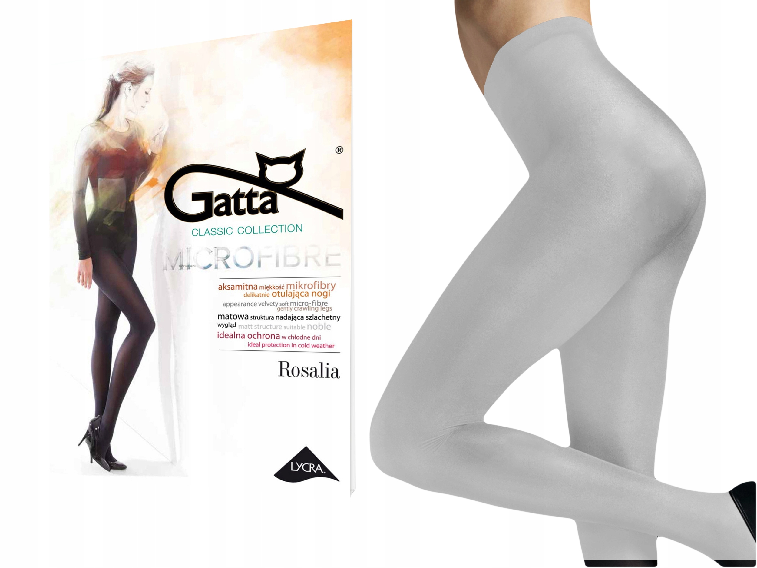 

Gatta Rosalia rajstopy 40 den, grigio, 4-L