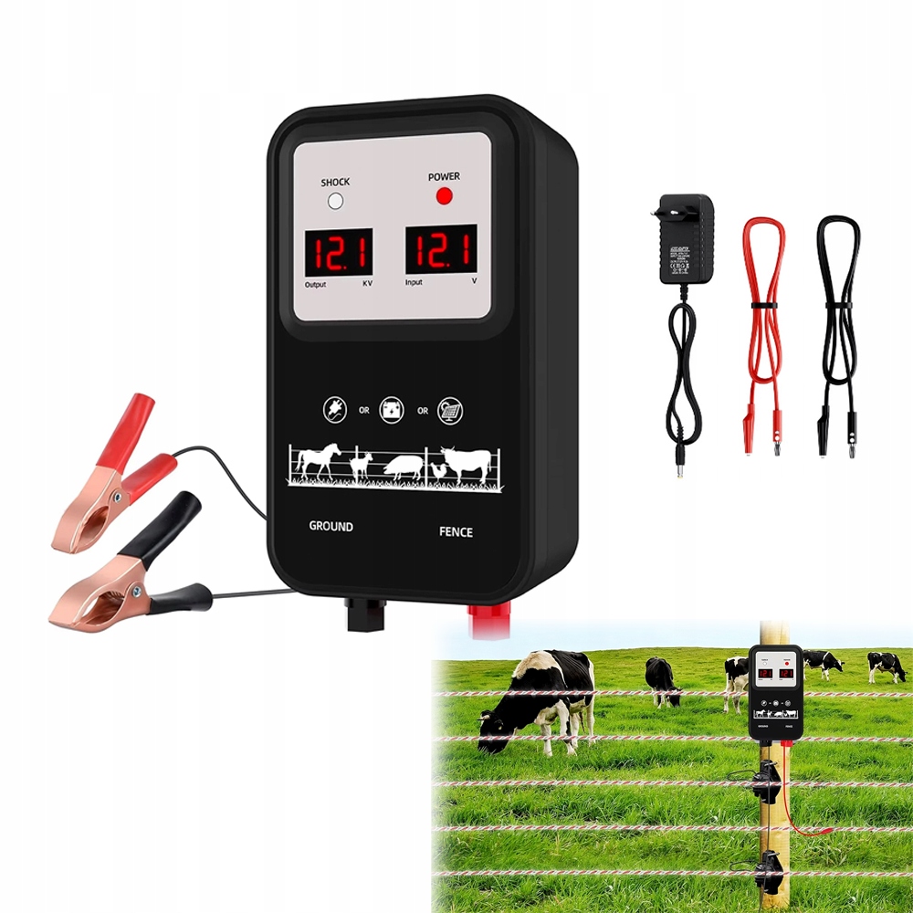 Elektrikář Elektrického Plotu Led Vodotěsný Pro Pastviny 15 km