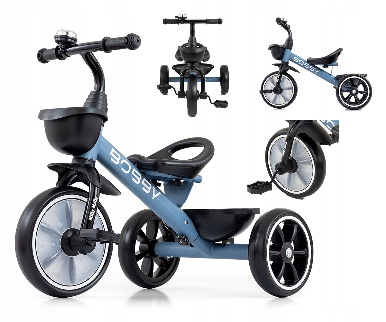 Rowerek trójkołowy niebieski lekki Milly Mally