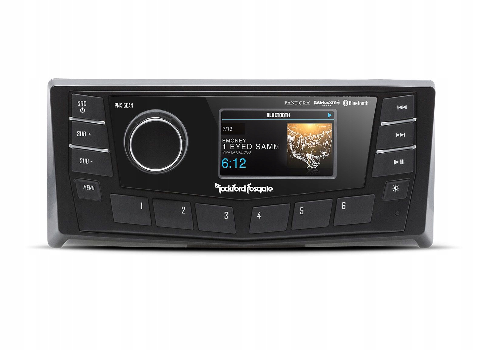 Rockford Fosgate PMX-5CAN radio Marine LCD 2,7'' Bluetooth do jachtu łodzi