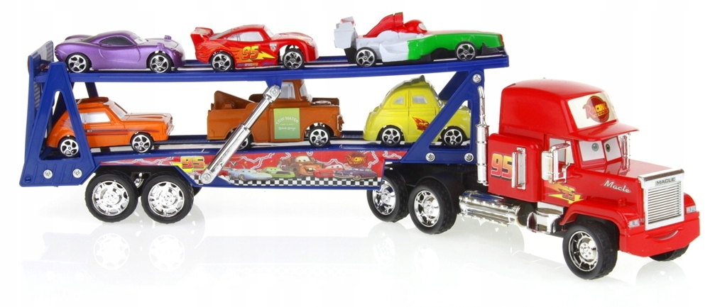 Duża Laweta Maniek 6 Autek Samochód Tir Cars Auta Zygzak Napęd Frykcyjny Kod producenta CH-1043914