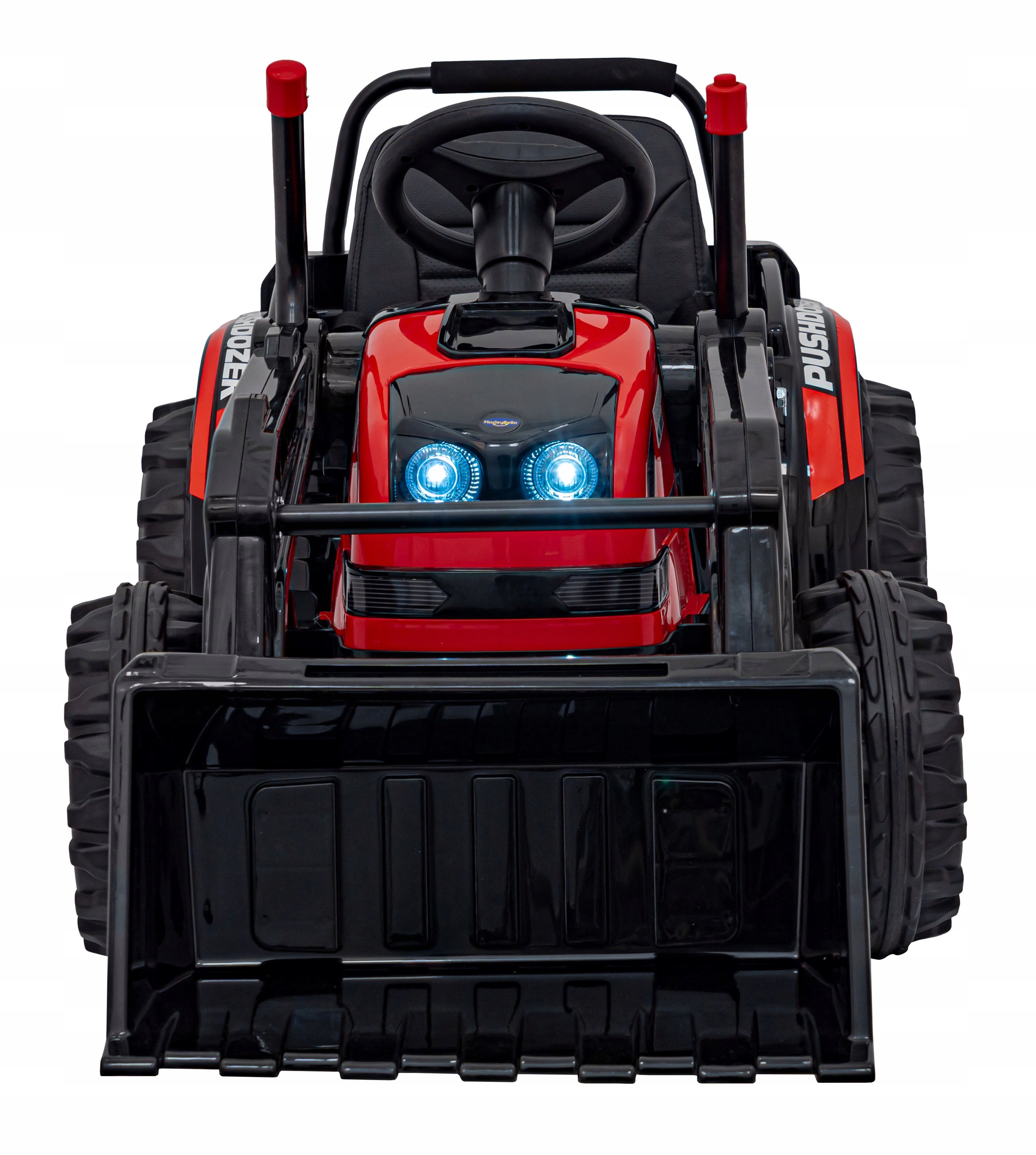 Koparka Traktor na akumulator dla dzieci Czerwony Ruchome Ramię Łyżka P