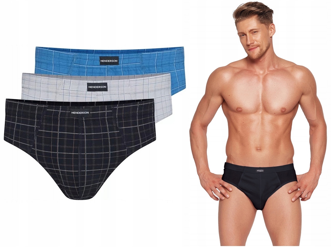 HENDERSON SLIPY MAJTKI MĘSKIE 1446-K625 BAWEŁNA XXL