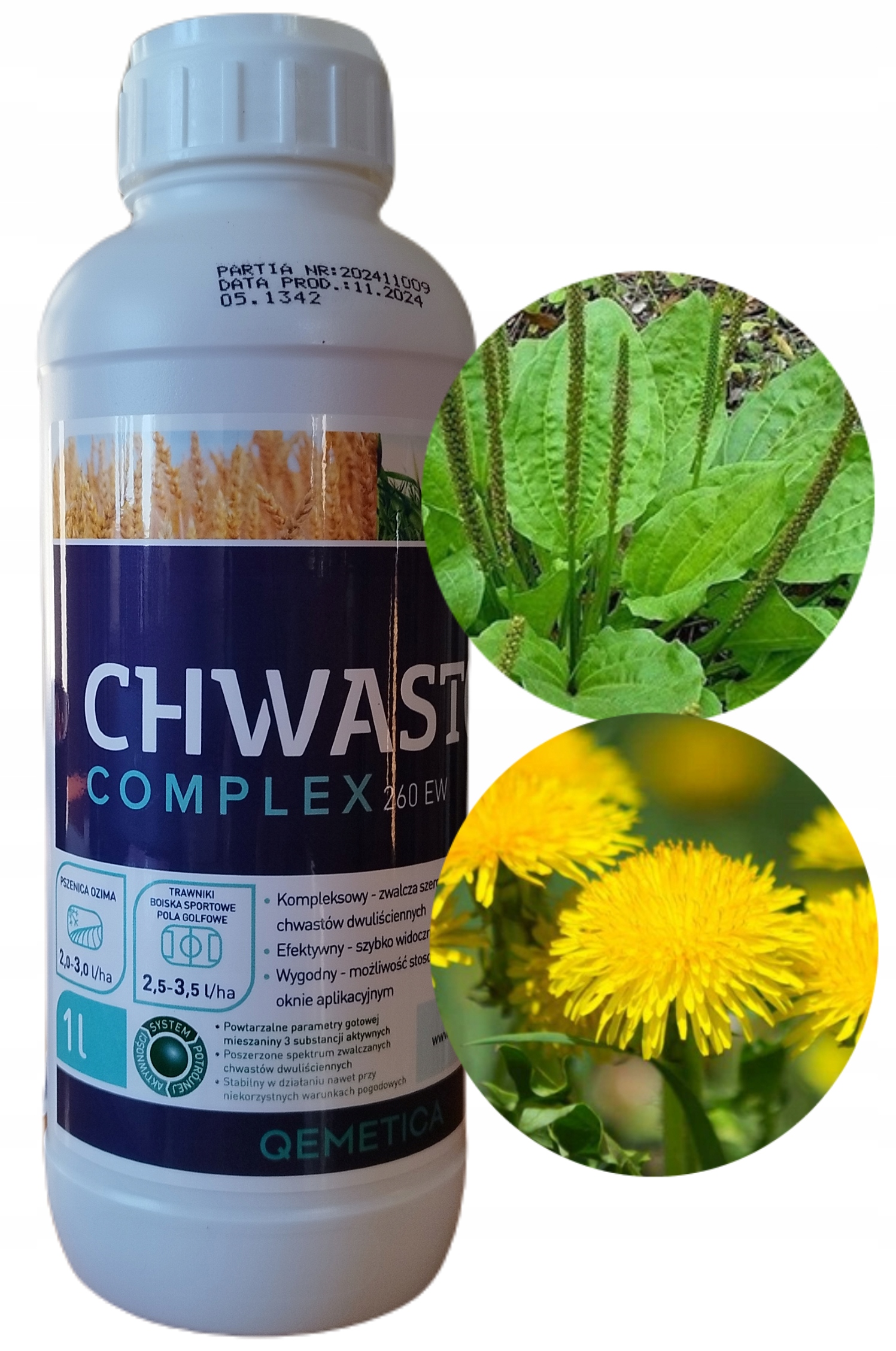 Chwastox Complex 260EW 1L Zwalcza Chwasty na Trawnikach Boiskach w Pszenicy