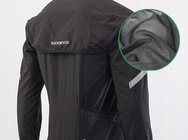 Kurtka rowerowa ROCKBROS 3in1odpinana kamizelka M Materiał dominujący poliester