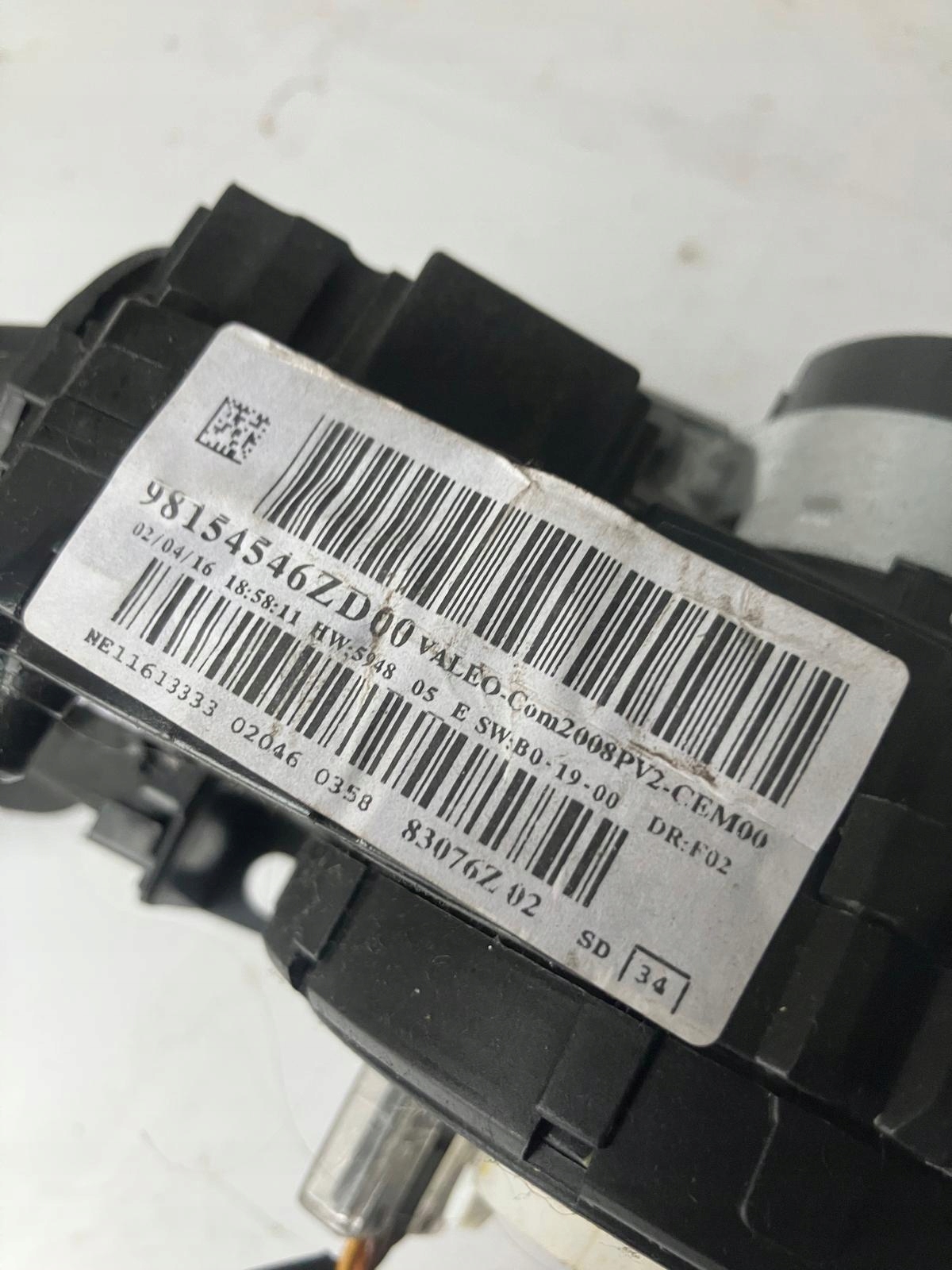DEVIO LUCI TERGICRISTALLO TERGI PEUGEOT 308 T9 98154546ZD00