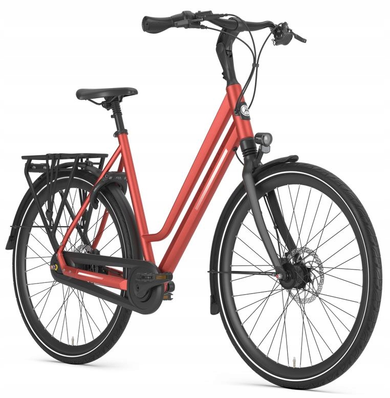 Rower miejski Gazelle Chamonix C8 rama 61 cm koło 28 " pomarańczowy