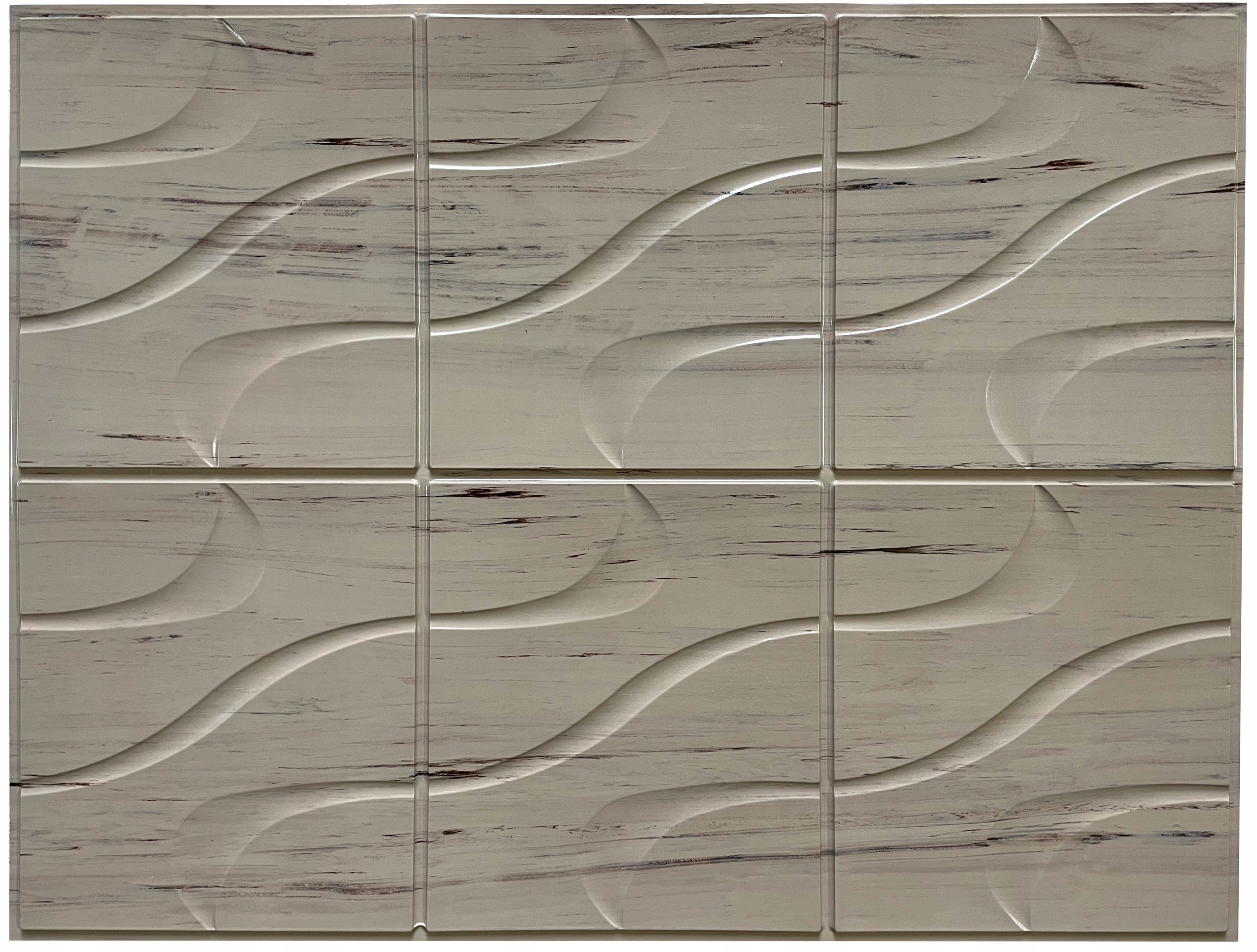 

Płytki Ścienne 3D Kafle Pcv Fala Marmur Beż 08