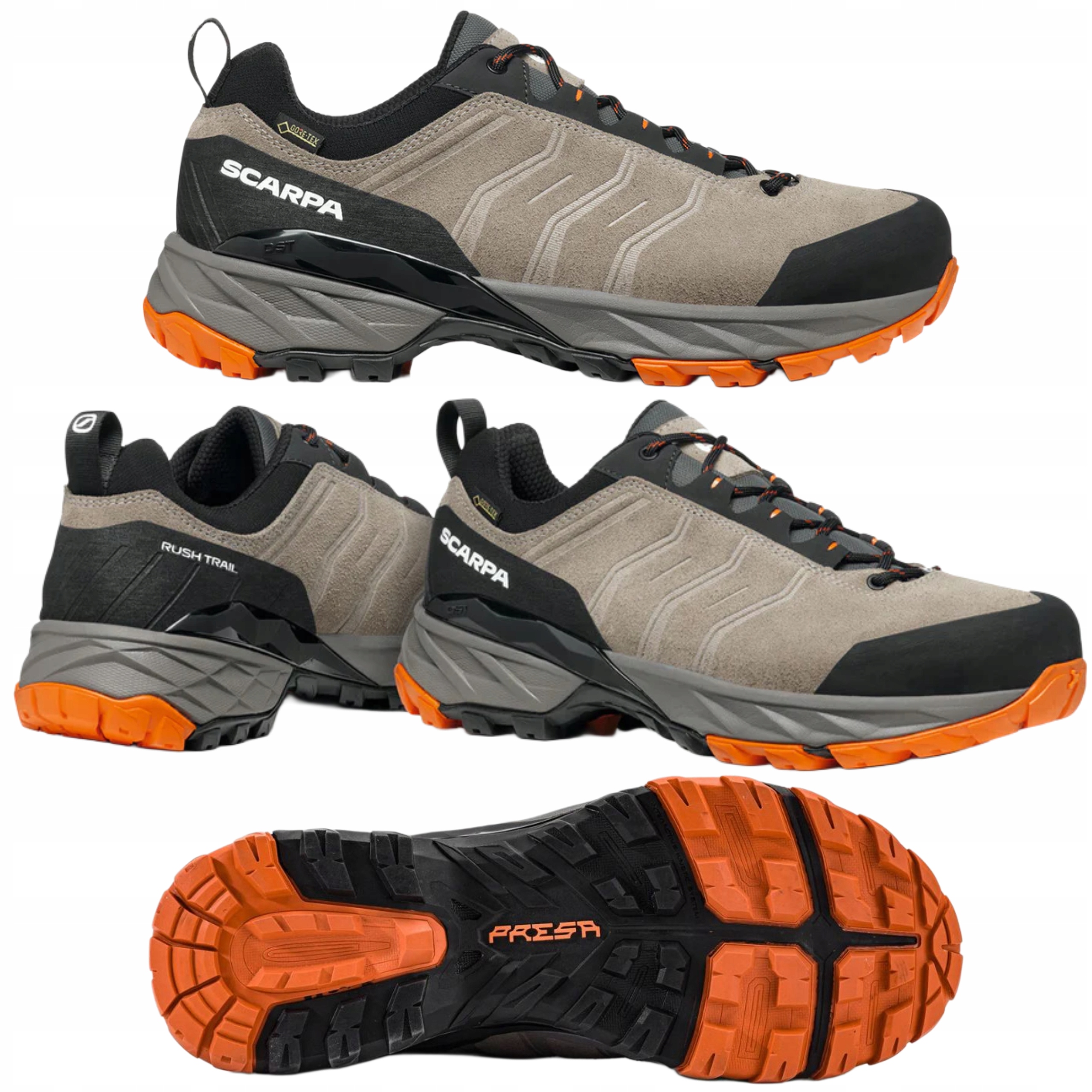 Pánské nepromokavé trekové boty Gore Tex Scarpa Rush Trail Gtx 44,5