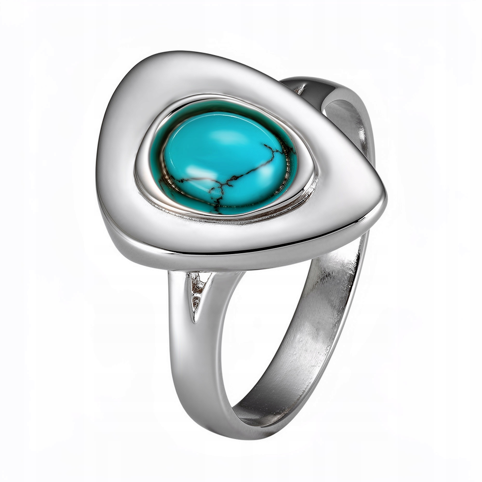 Stříbrný Prstýnek S Tyrkysem 16
