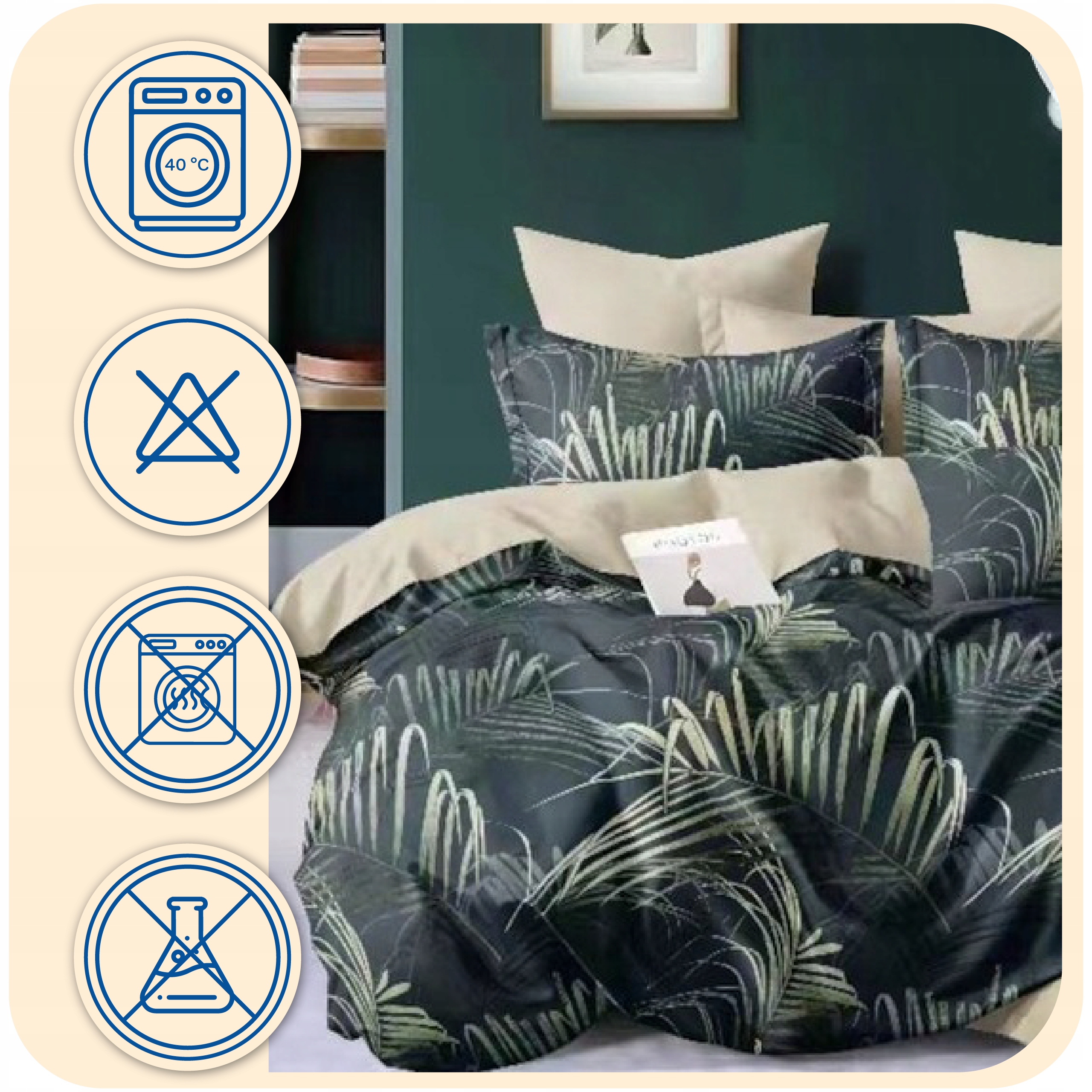 KOMPLET POŚCIELI 200x220 DWUSTRONNA ZESTAW BAWEŁNA DUŻO WZORÓW LUPE Materiał satyna bawełniana