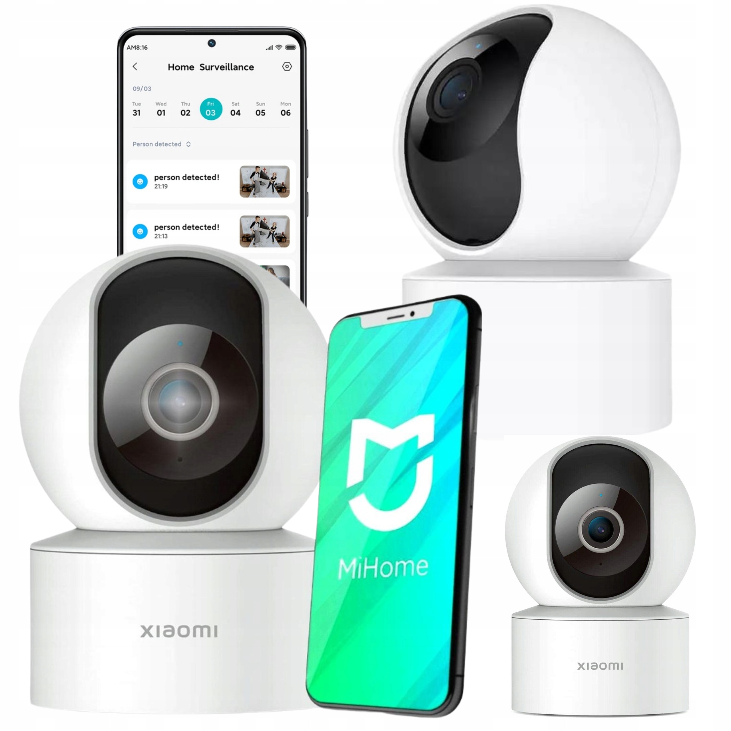 Kamera Xiaomi Smart Full Hd 1080p 360° Podczerwień Wifi Aplikacja