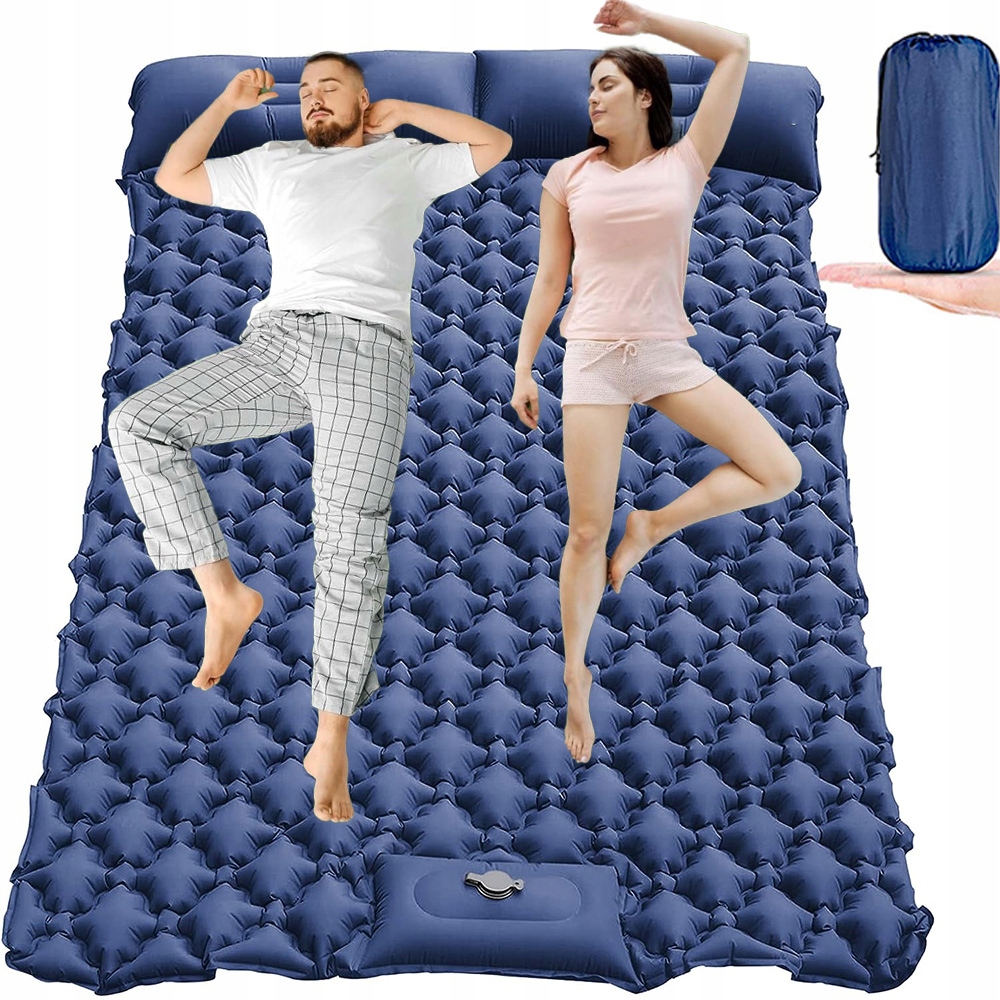 Samopompujący Materac Dmuchany 200*120CM Z Wbudowaną Pompką Dla 2 Osób