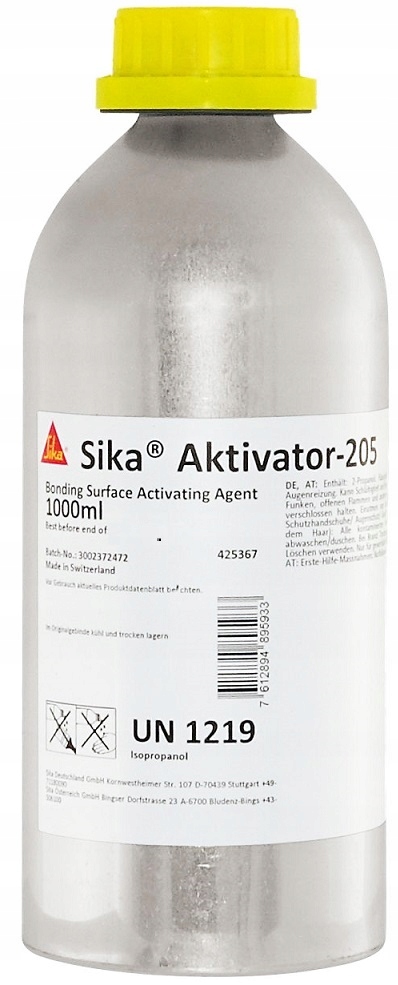 Sika Aktivator 205 Aktywator 1000ml Adhezji Cleaner205 Sika 117498