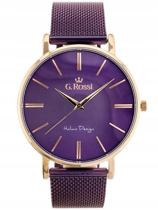 ZEGAREK DAMSKI G. ROSSI RALFIA mesh BOX + GRAWER Funkcje Wodoszczelny