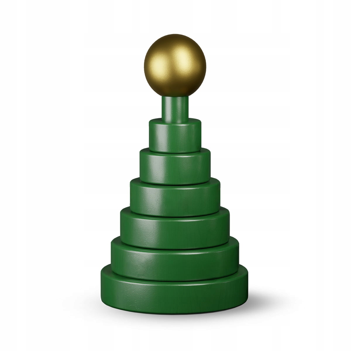 Kay Bojesen Dřevěná dekorace Vánoční stromeček 19,5 cm Zelená