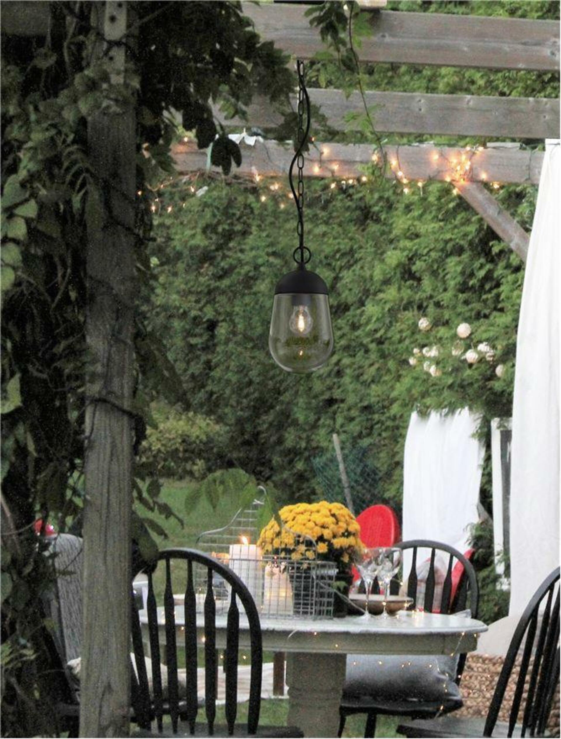 Nova Luce venkovní závěsné svítidlo Omika tmavě šedý hliník a čiré sklo E27