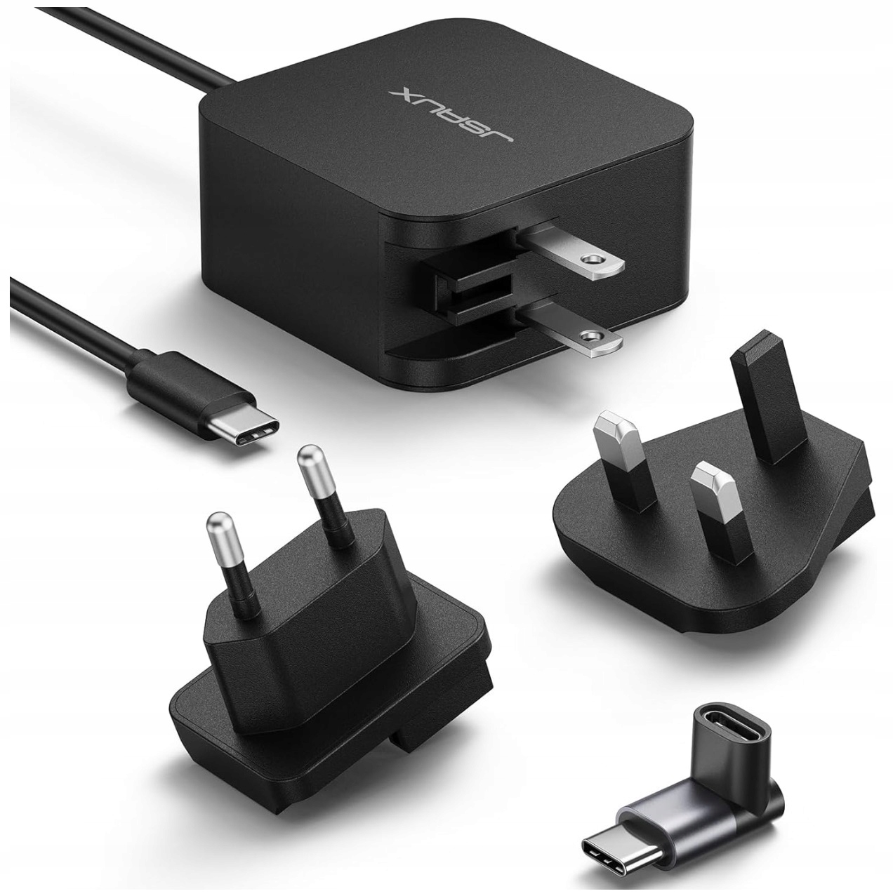 Jsaux zasilacz ładowarka sieciowa Usb-c 65W Adaptery podróżne Us Uk Eu Plug