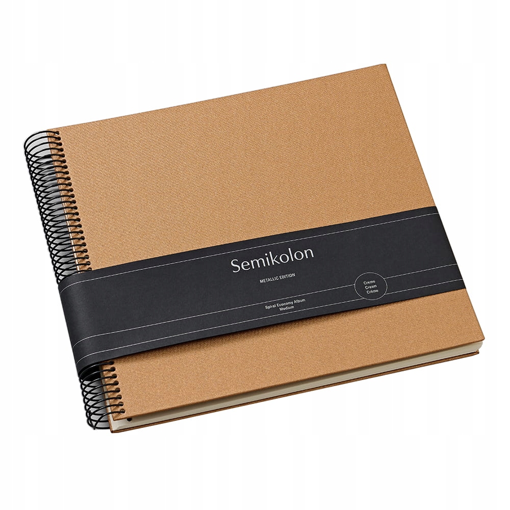 Album Semikolon Spiral Eco M, krémové listy, Urban Bronze