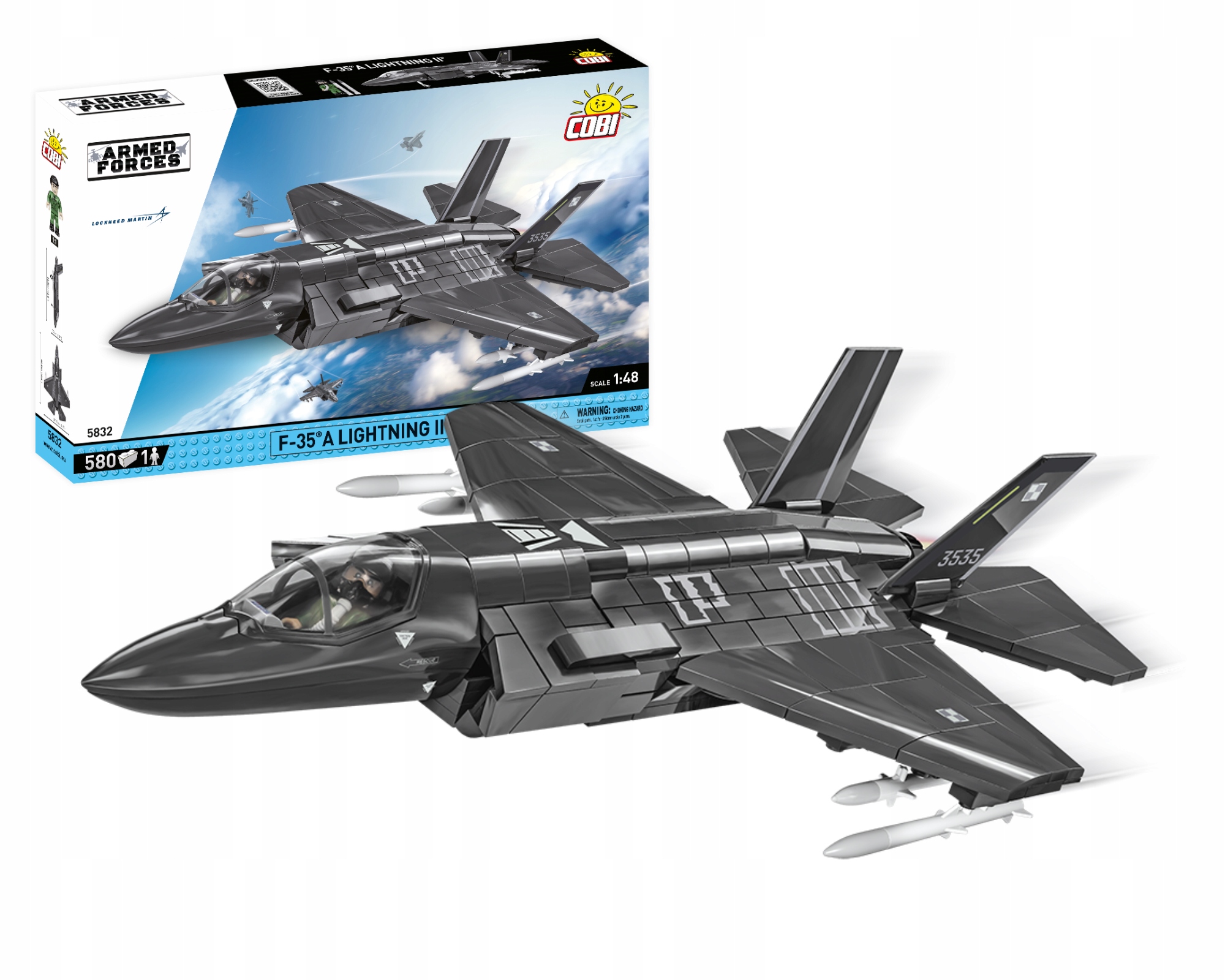 

Cobi 5832 Samolot F-36A Lightning II Polski Klocki