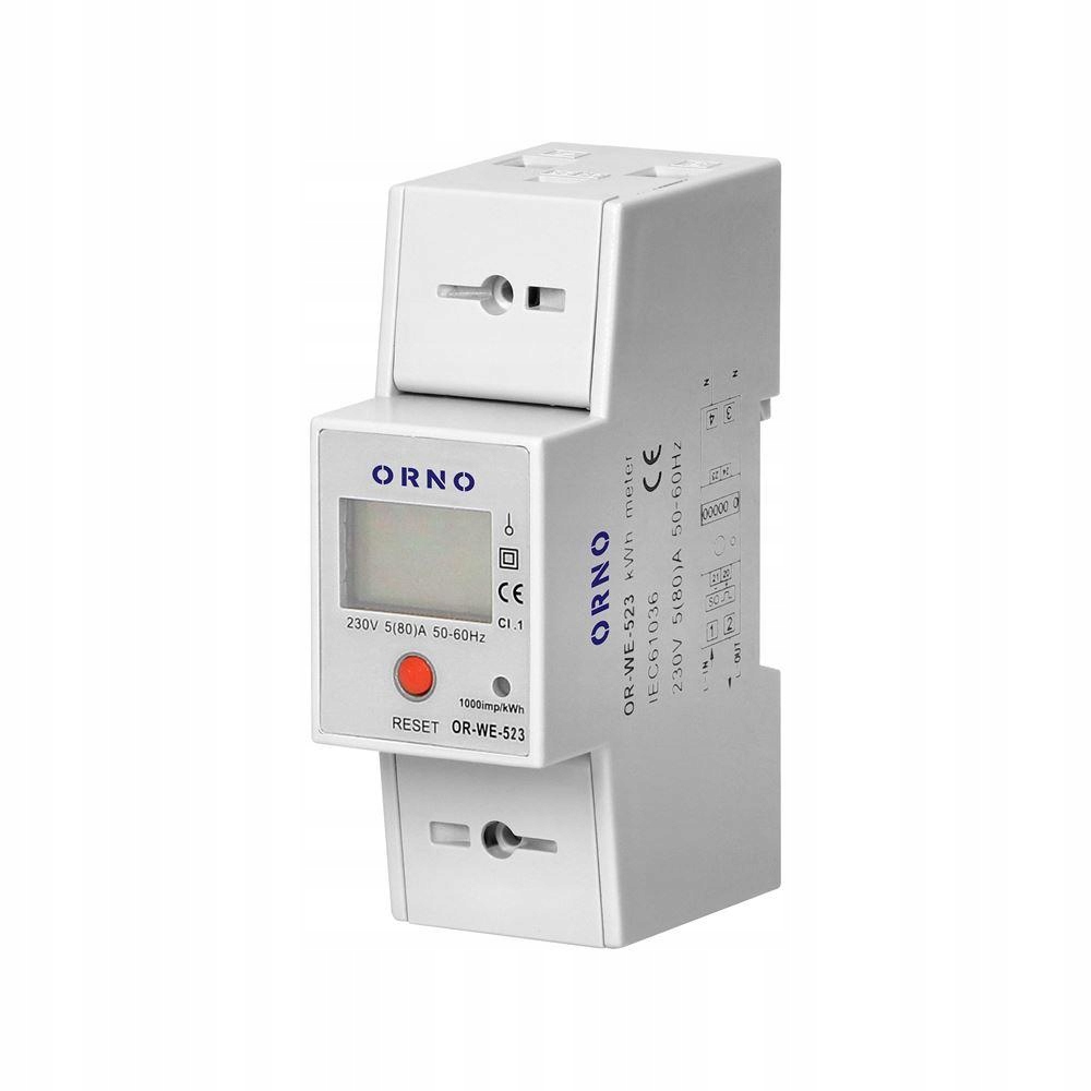 Jednofázový elektroměr Orno OR-WE-523