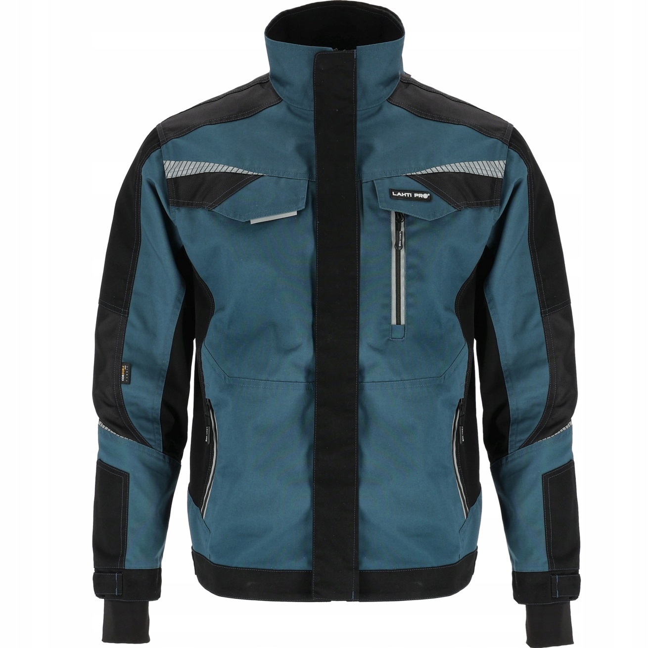 Lahti Pro Bluza robocza slimfit stretch turkusowa 270g/m2 L40421 L