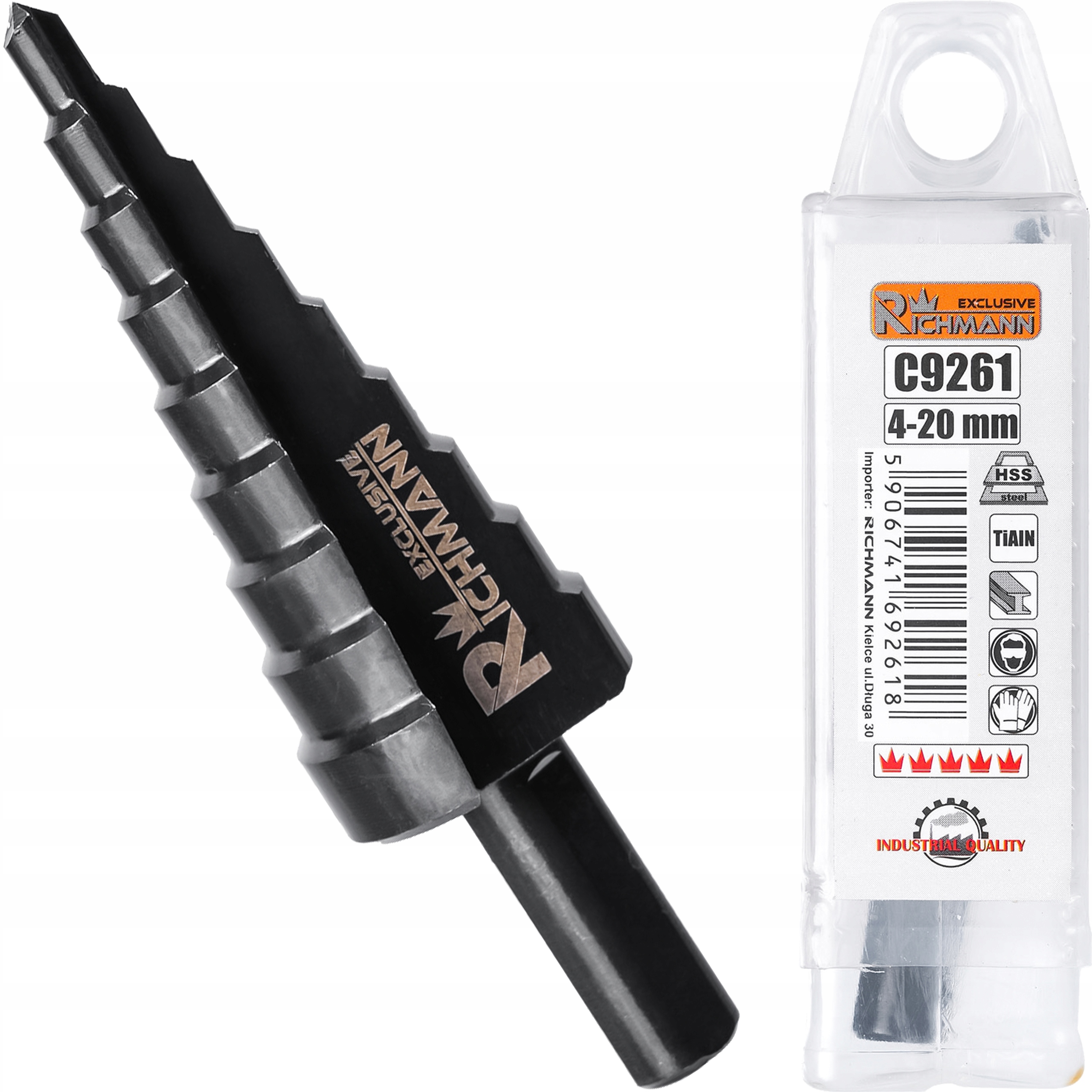 

Wiertło Stopniowe Spiralne Metalu Stali Hss 4-20mm
