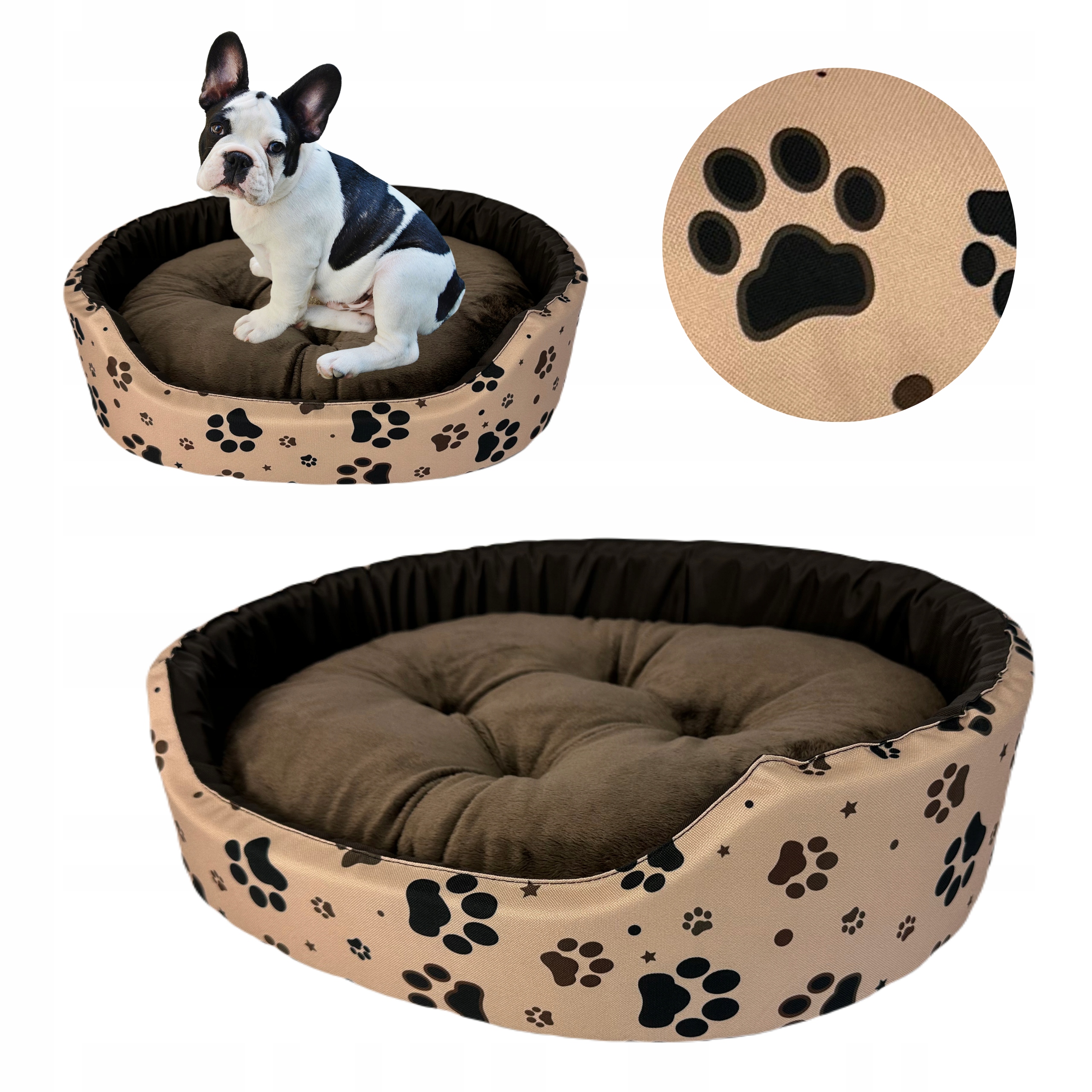 Levně Pelíšek Pro Psa Kočku Kotec Pohovka s polštářem Voděodolná 57 cm x 48 cm M