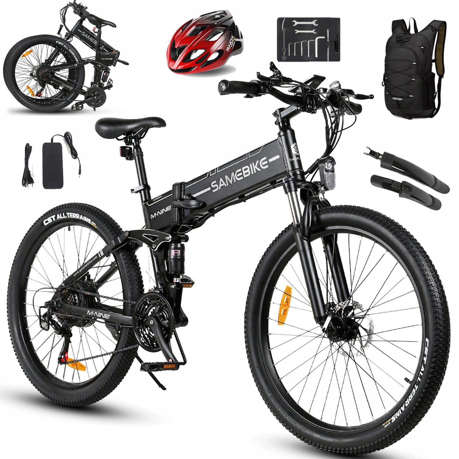 Samebike LO26-II miejski rower elektryczny 48V 14AH 100KM Mtb hydrauliczny