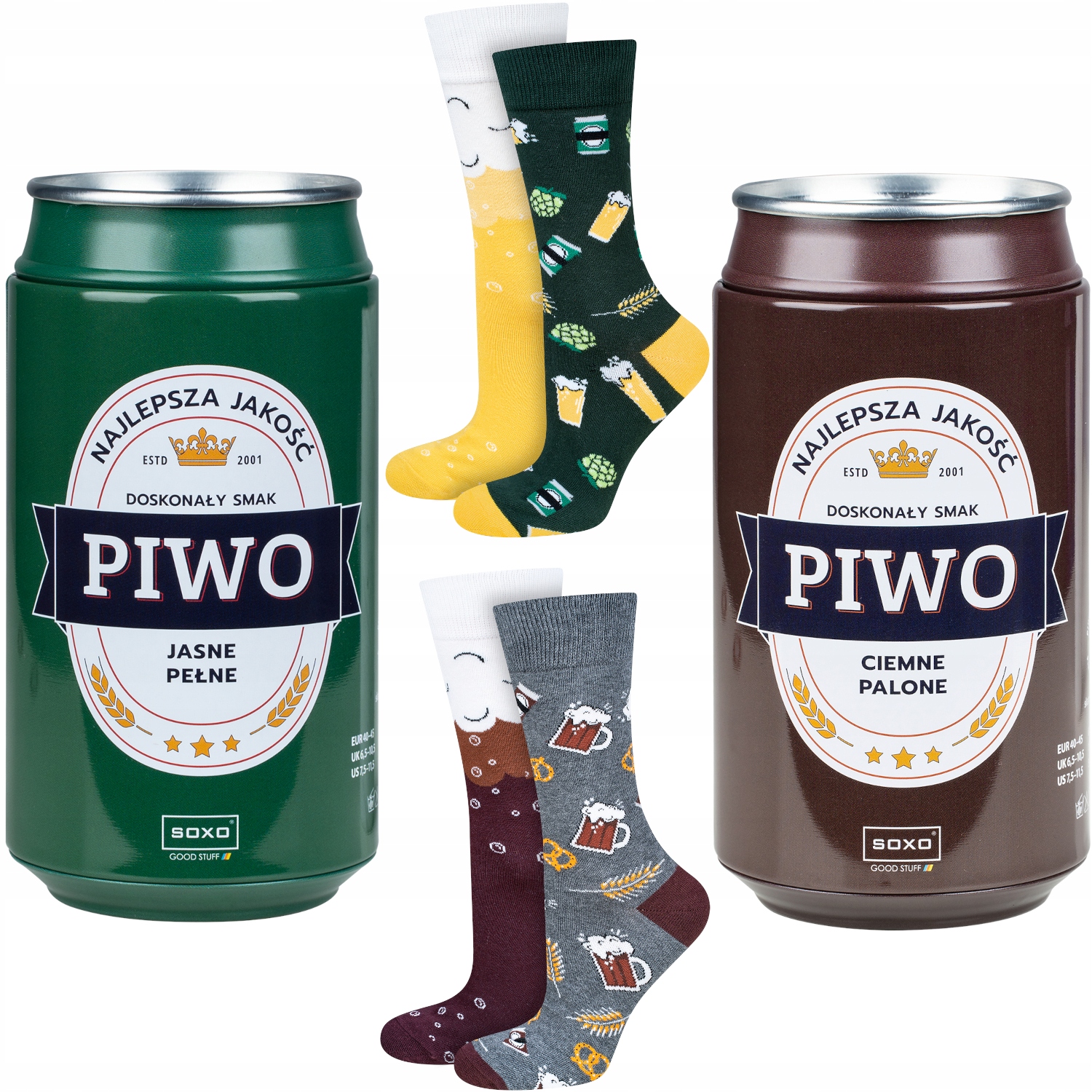 

Śmieszne Skarpety Męskie Piwo Soxo Na 18