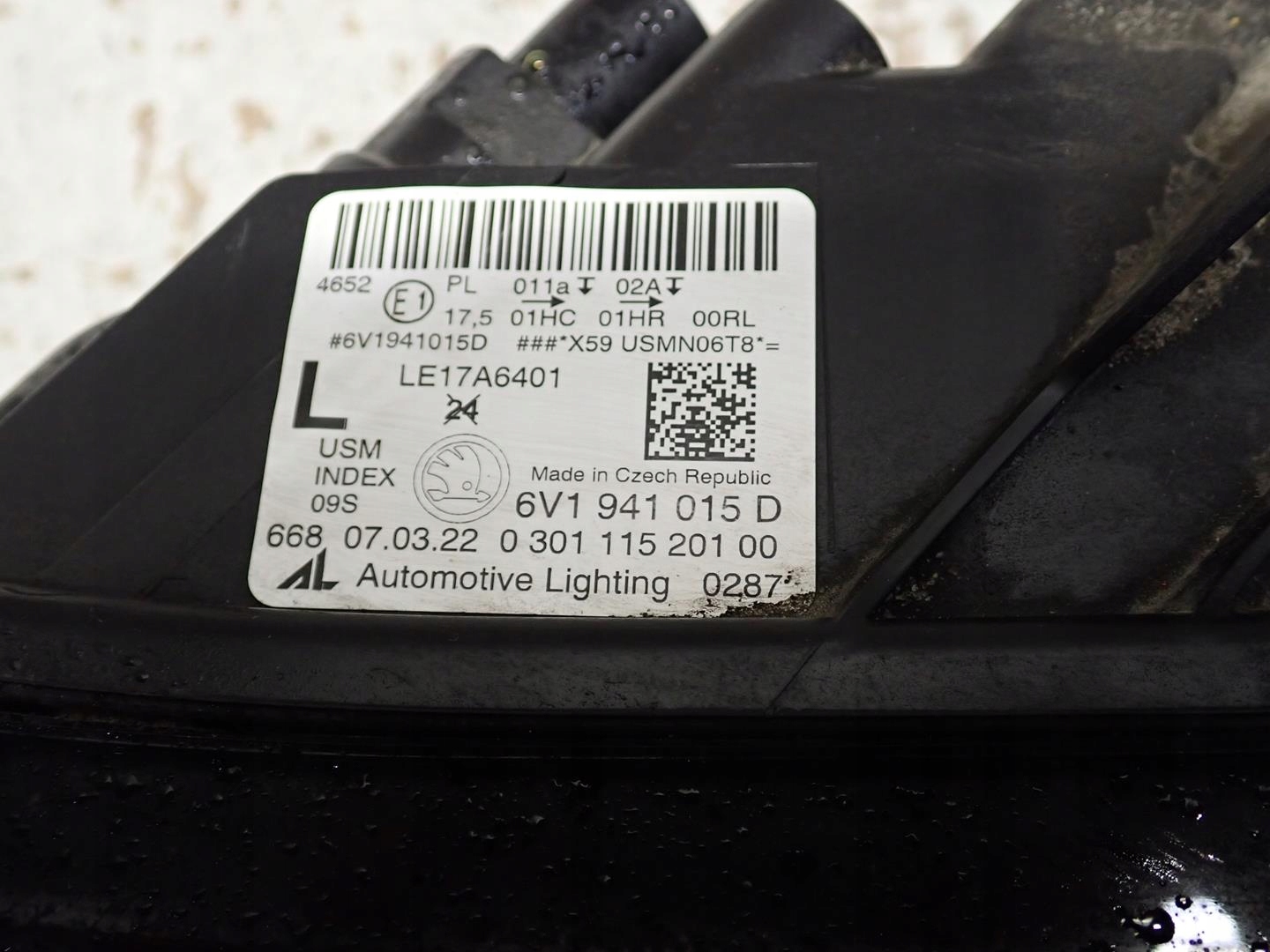 light front front left SKODA FABIA III LIFT 2017- 6V1941015D