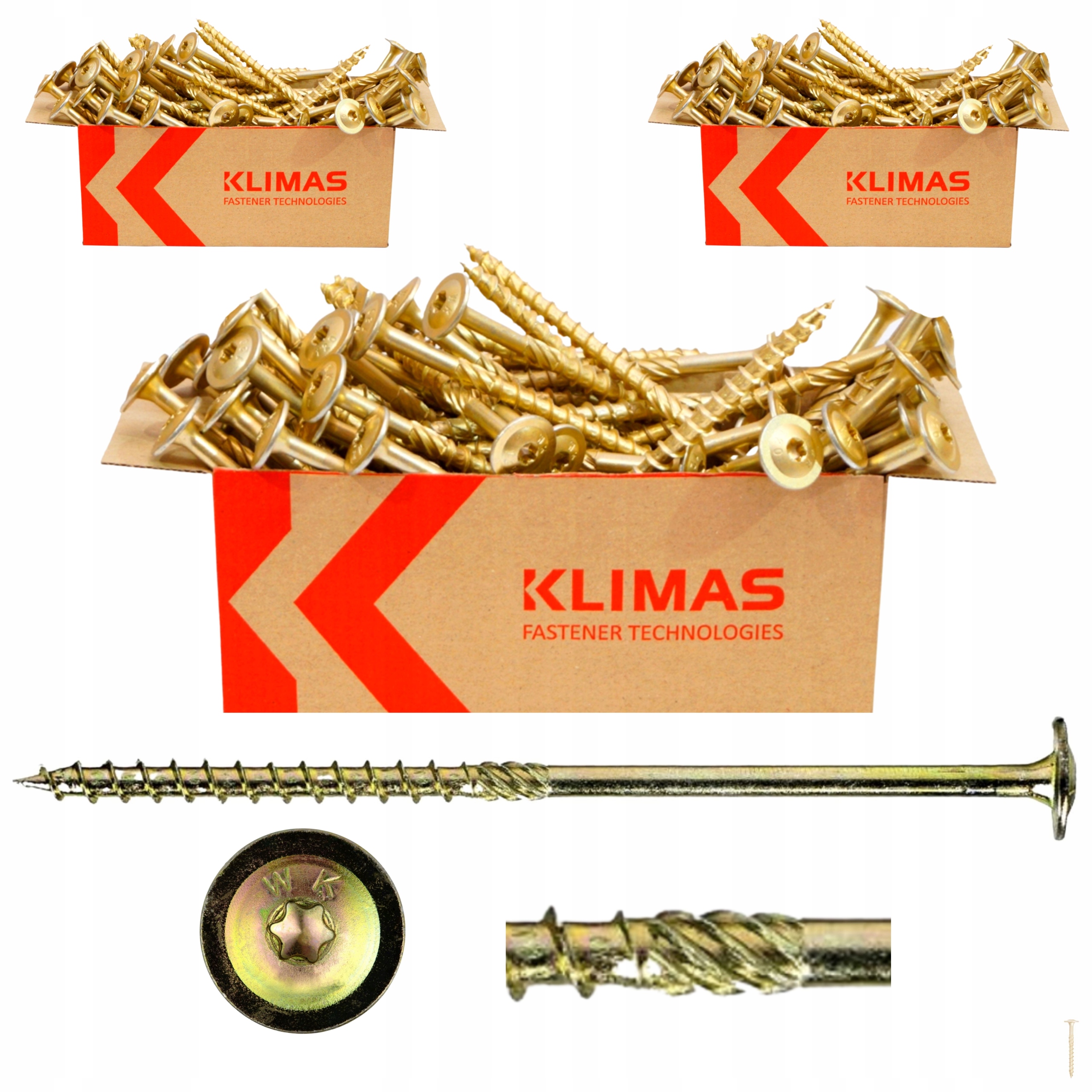 

Wkręty Ciesielskie Torx 8x220 Łeb Talerzowy