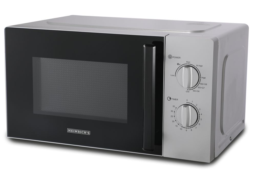 WOLNOSTOJĄCA MIKROFALÓWKA 20L KUCHENKA MIKROFALOWA TIMER 1000W GRILL 9poz