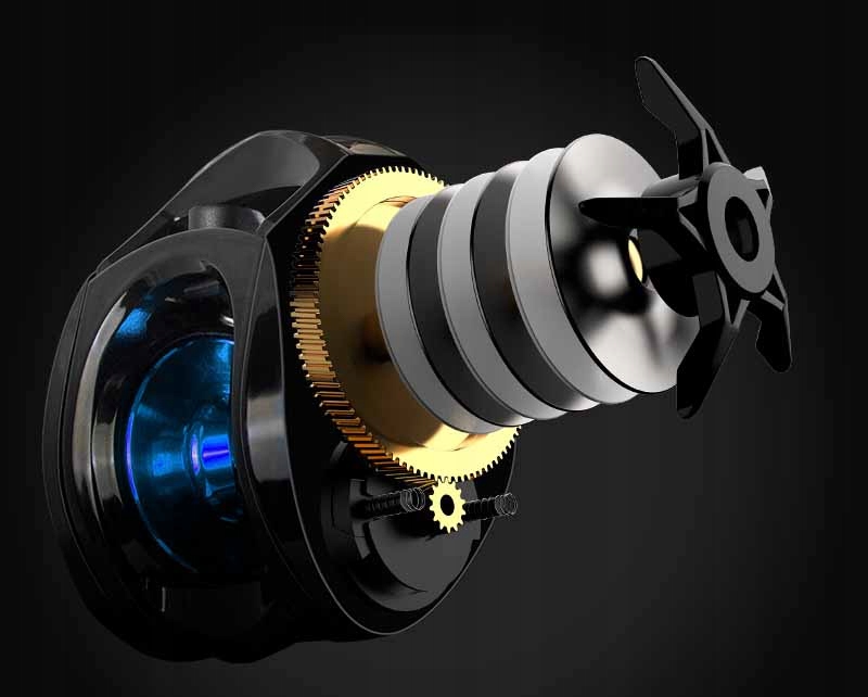 Szybki kołowrotek castingowy 6.3:1(prawa ręka) Waga produktu z opakowaniem jednostkowym 1 kg