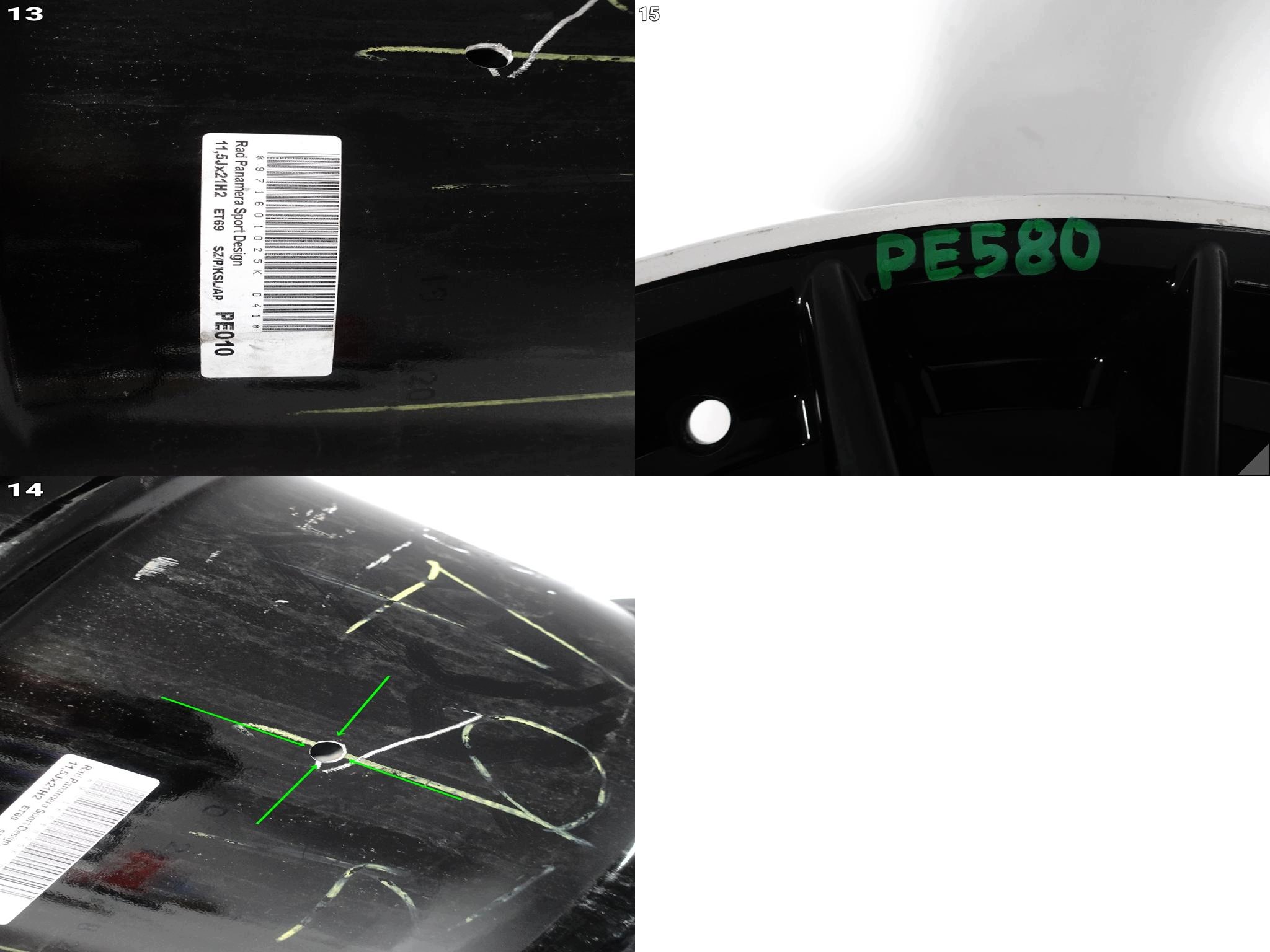 PORSCHE PANAMERA 971 SPORT design disk disk 11,5x21 ET69 5x130 041
