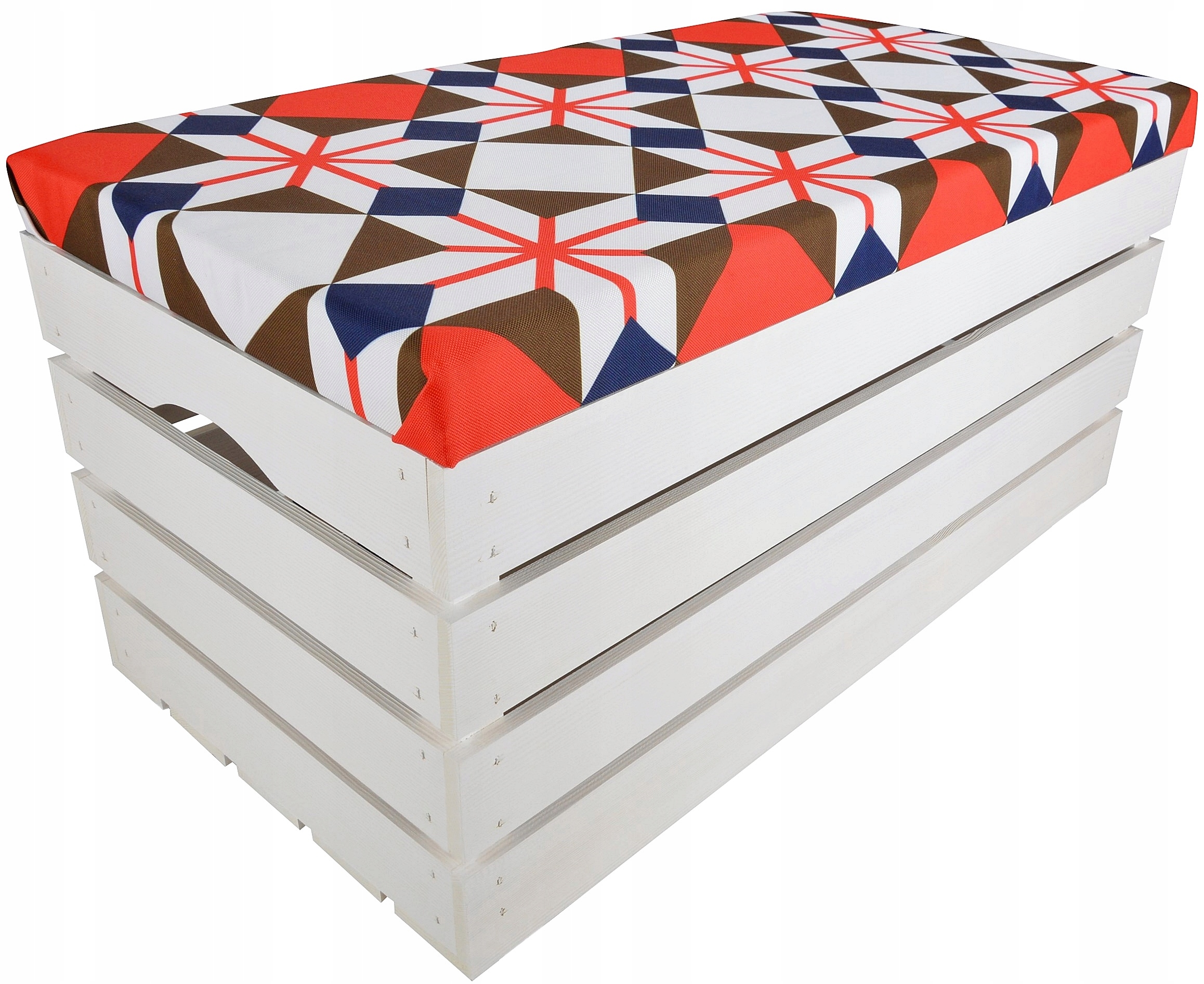 SCHOWEK DUŻA PUFA SIEDZISKO SKRZYNIA SOSNOWA KUFER